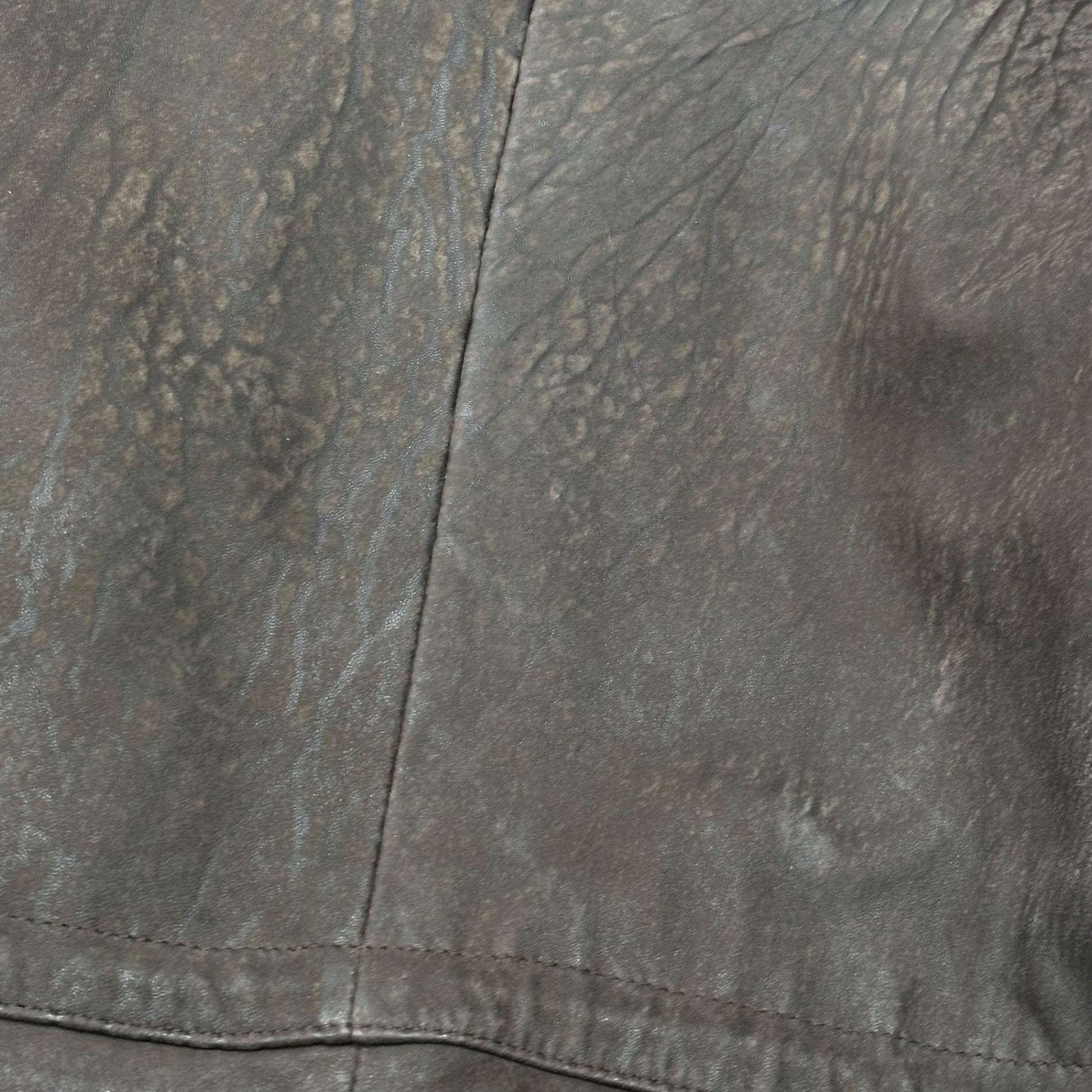 VINTAGE(ヴィンテージ) 00's Lambskin Half Coat ラムレザー ハーフ コート LL ブラウン OHKA LAMB