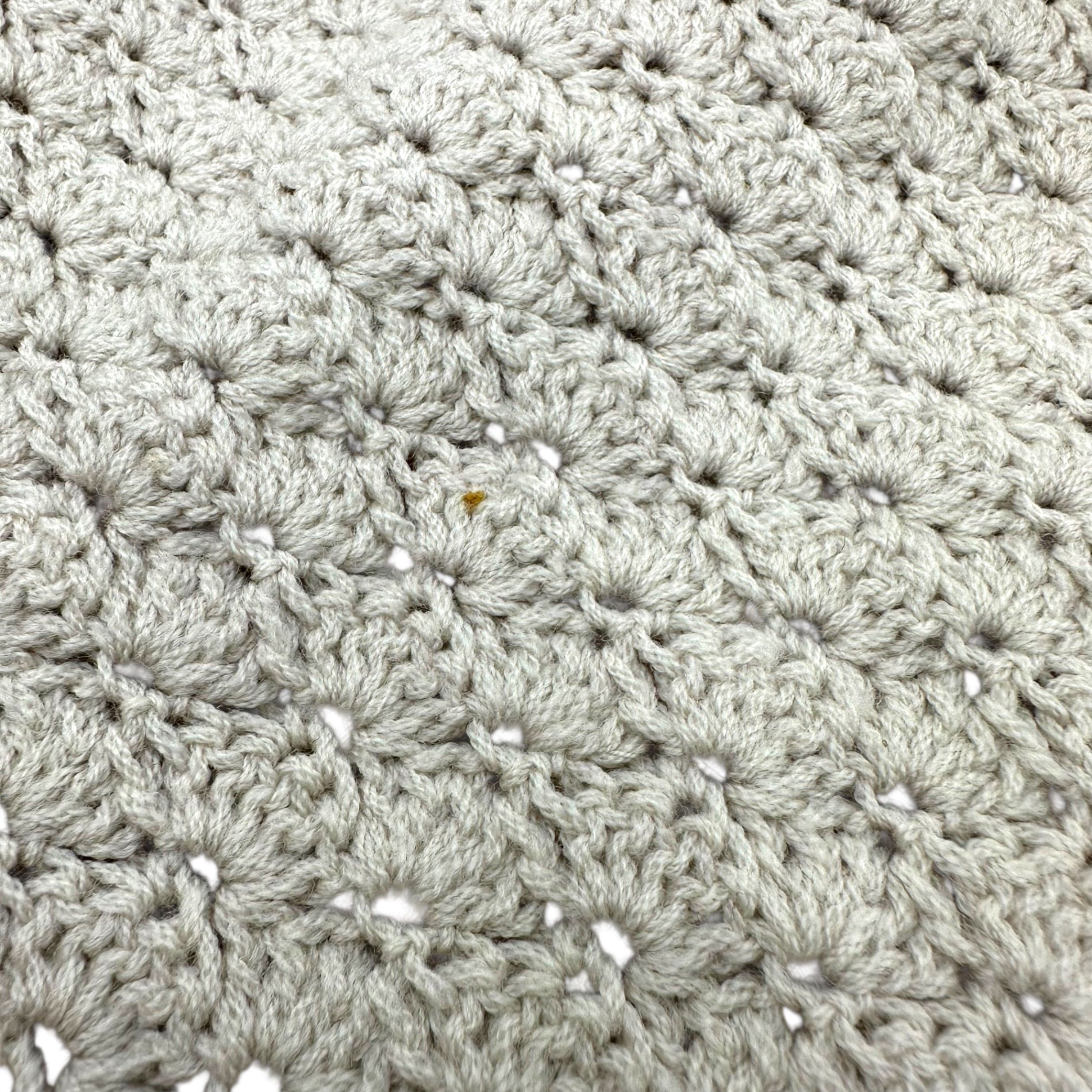 Euro vintage(ヨーロッパヴィンテージ) 70's Mont Blanc_ami ami lace knit skirt ニットレース編みスカート 表記無し(Mサイズ程度) ベージュ / 後見頃裾に汚れ有