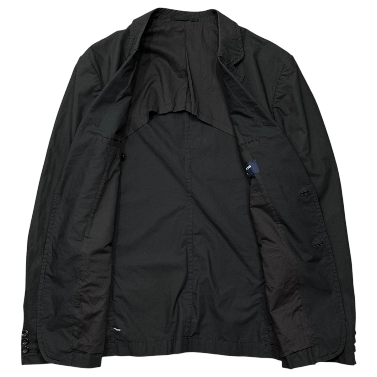 COMME des GARCONS HOMME(コムデギャルソンオム) 2010's Cotton Basic Tailored Jacket コットン ベーシック テーラード ジャケット HE-J133 L ブラック AD2009
