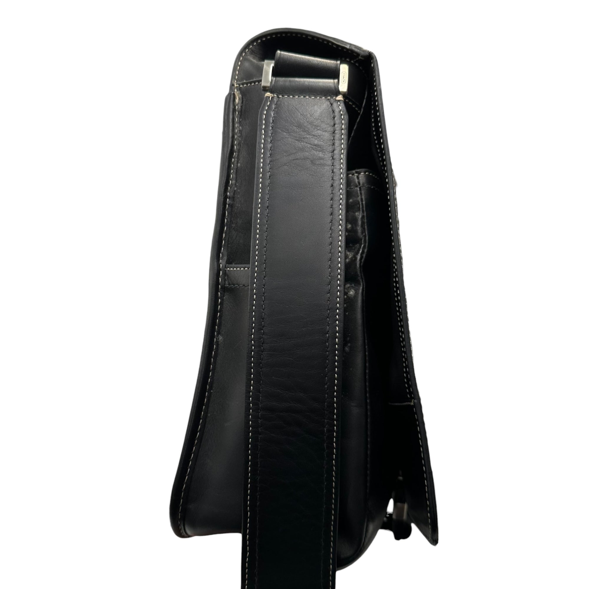COACH(コーチ) Atlantic Map Messenger Leather Shoulder Bag アトランティックマップ メッセンジャー レザー ショルダー バッグ K1093-F05A02 ブラック