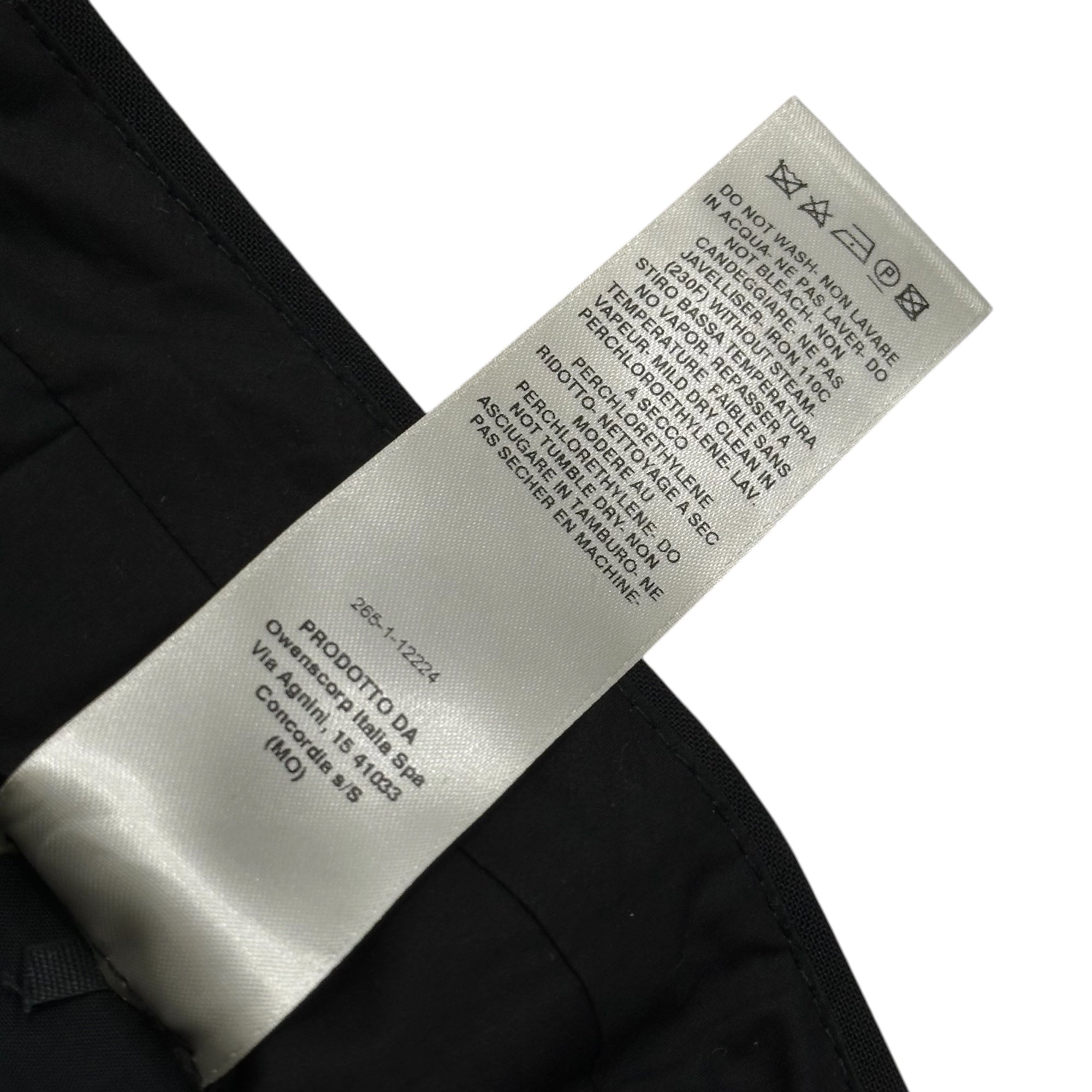 Rick Owens(リックオウエンス) 19SS Wool Slacks (Long Pants) ウール