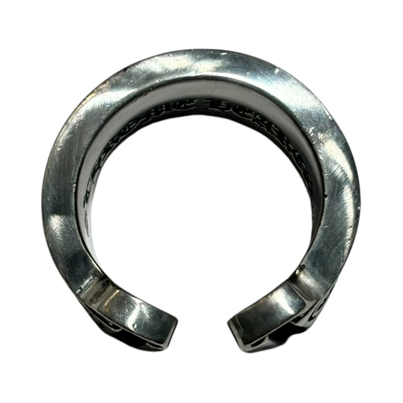 CHROME HEARTS(クロムハーツ) SCROLL LABEL RING ラージ スクロール ラベル リング 925 18号 シルバー