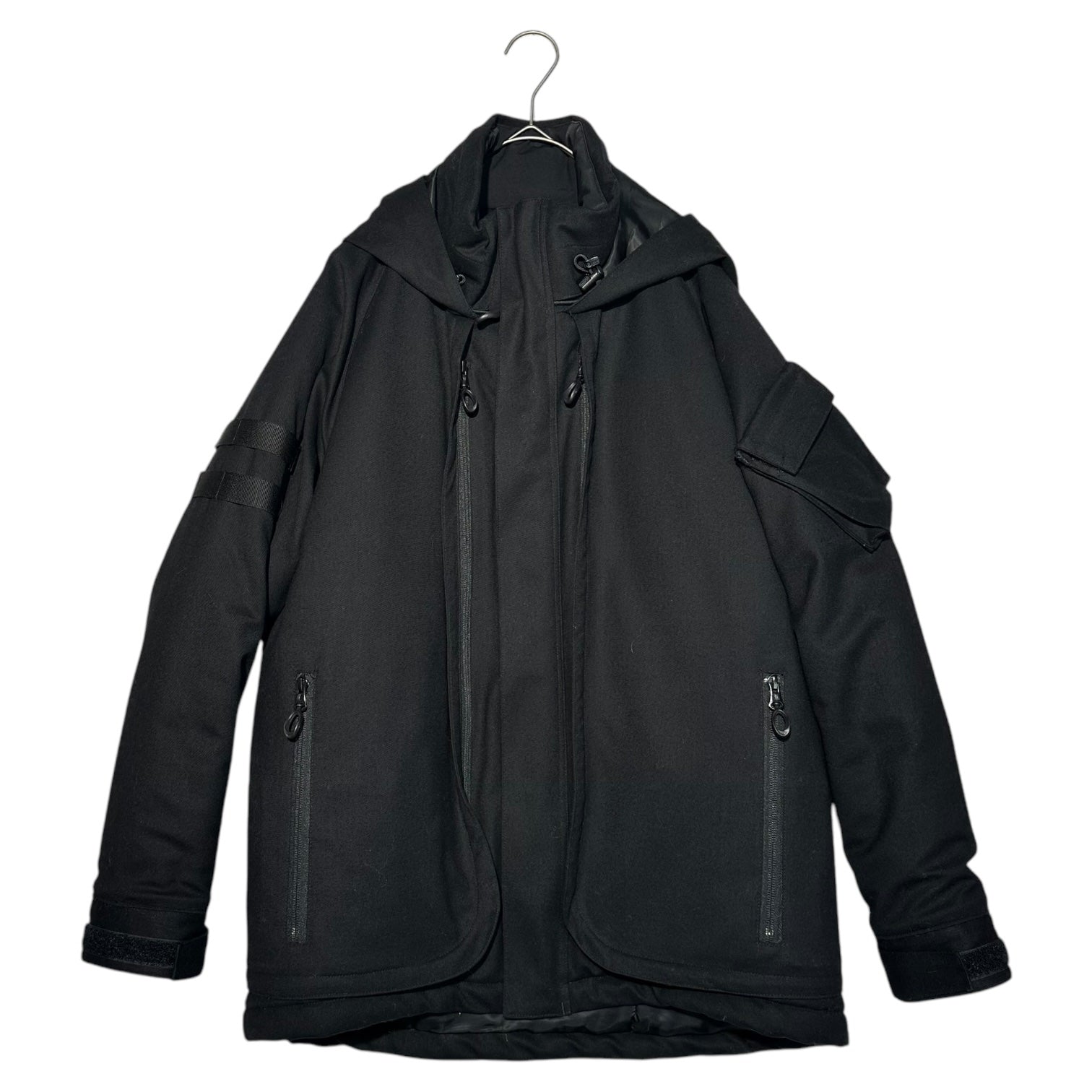 MOUT RECON TAILOR(マウトリーコンテーラー) 19AW Insulation Shooting Jacket インサレーション シューティング ジャケット MOUT-19AW-001 44(S程度) ブラック schoeller社 c_change 中綿 マウンテンパーカー