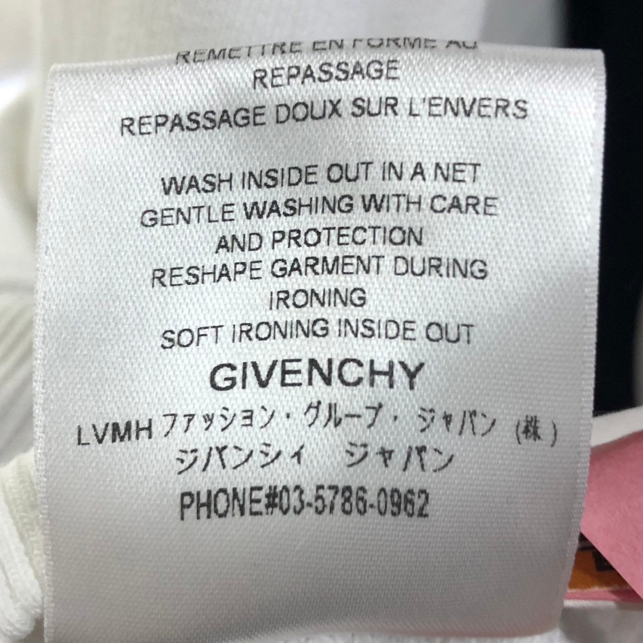 GIVENCHY(ジバンシィ) backline logo sweatshirts ロゴ クルーネック スウェット バック ライン BMJ06K30AF L ホワイト ジバンシー