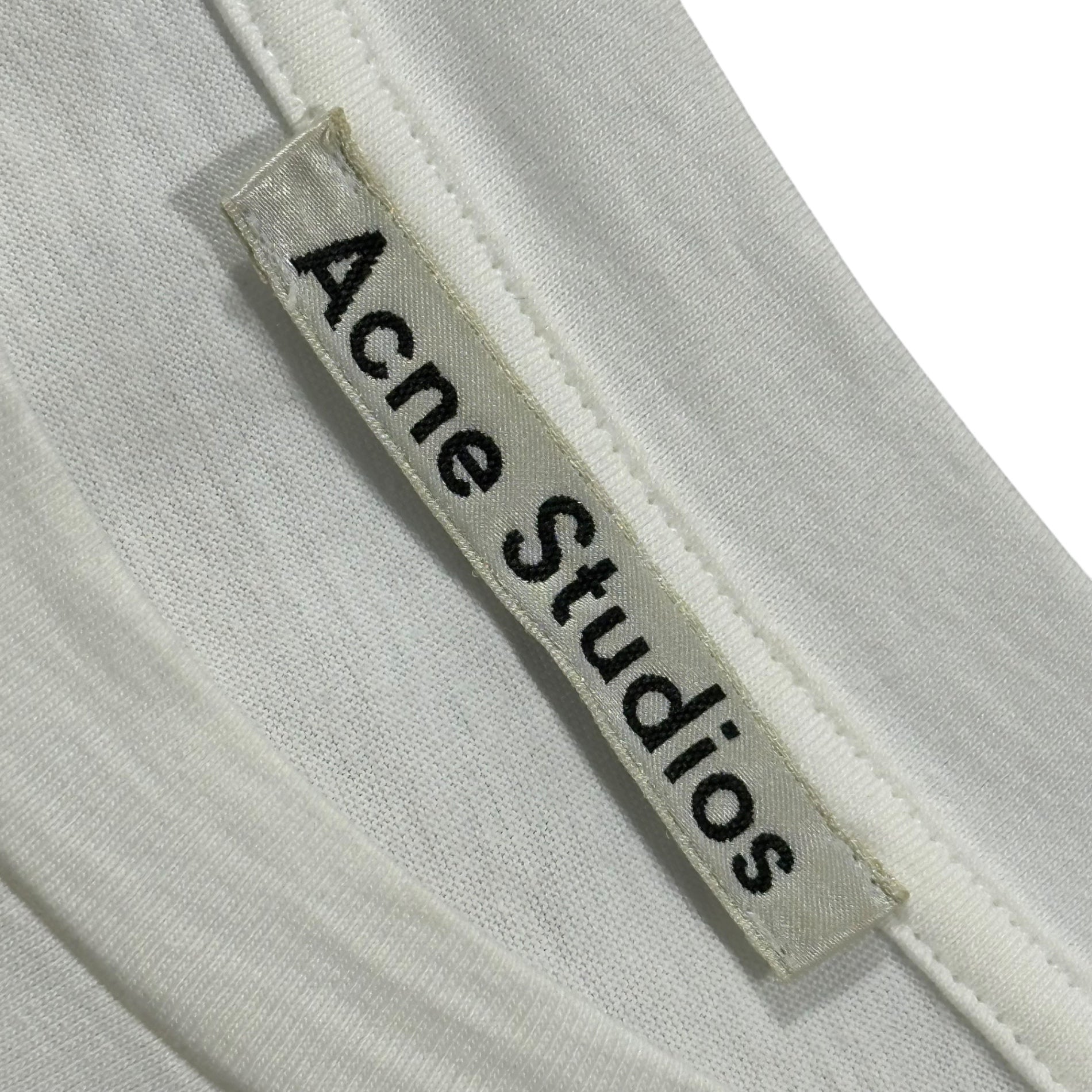 Acne Studios(アクネストゥディオズ) Sequined Decorative T-Shirt スパンコール 装飾 Tシャツ S ホワイト×オレンジ×ブラック