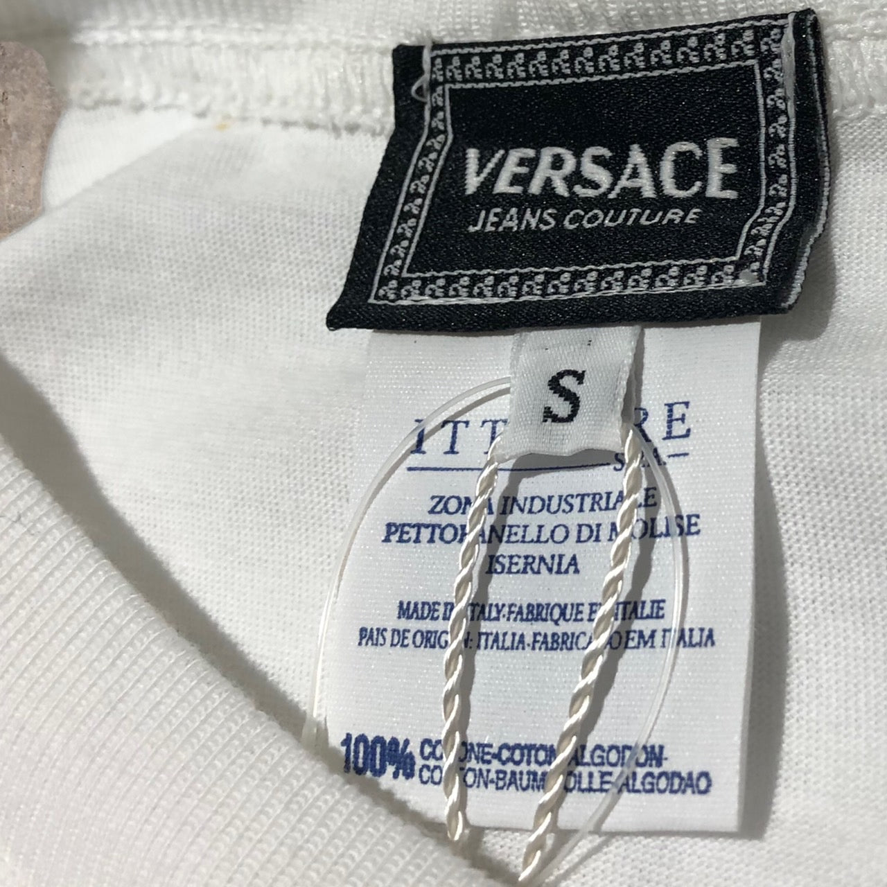 VERSACE(ヴェルサーチ) メデューサロゴTシャツ S ホワイト