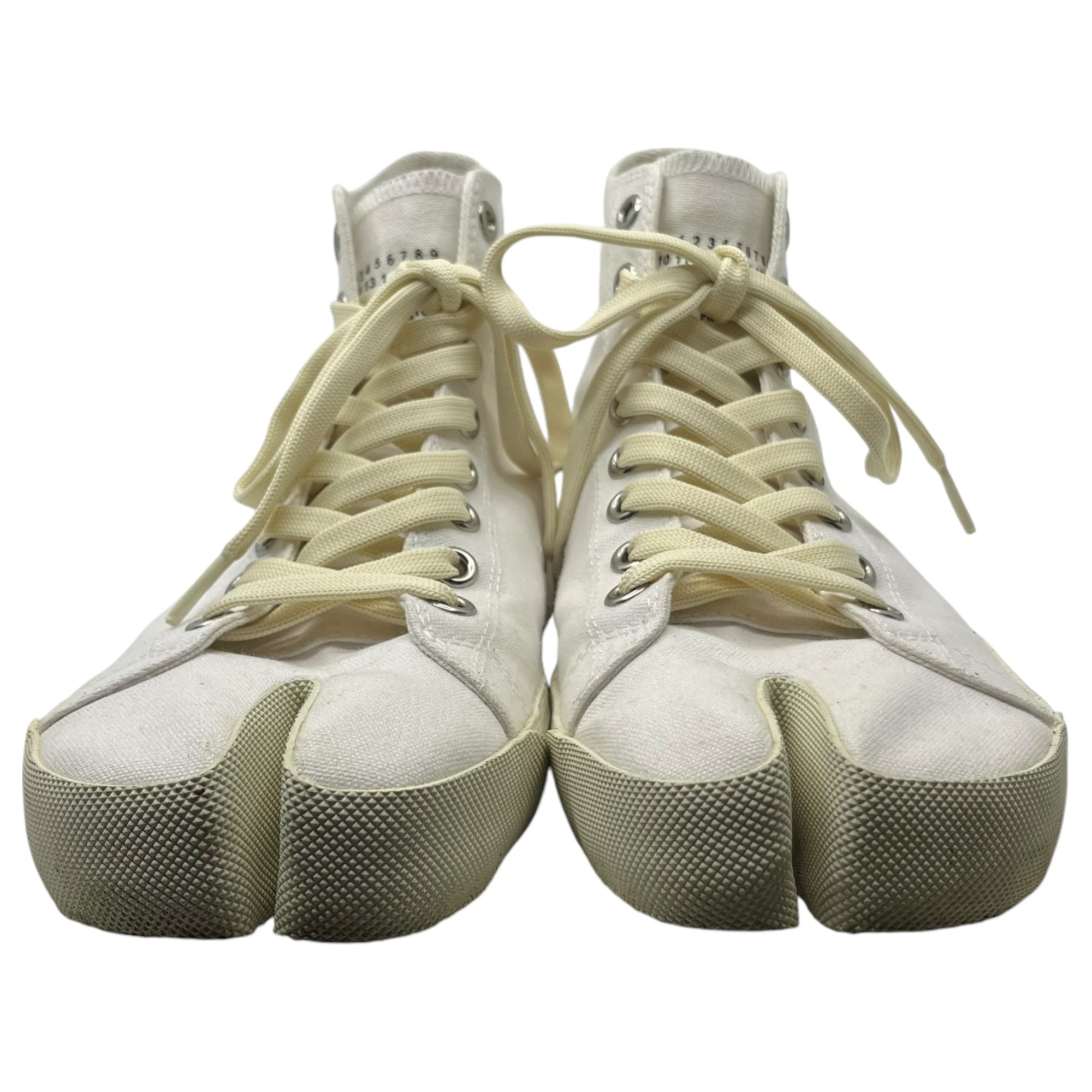 MAISON MARGIELA(メゾンマルジェラ) Tabi high top sneakers 足袋 ハイ トップ スニーカー S57WS0253  42(27.0cm程度) ホワイト ハイカット