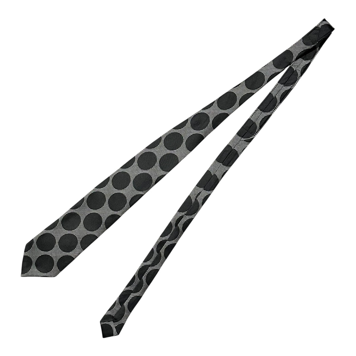 COMME des GARCONS HOMME DEUX(コムデギャルソンオムドゥ) Silk dot tie シルク ドット ネクタイ ホワイト×ブラック
