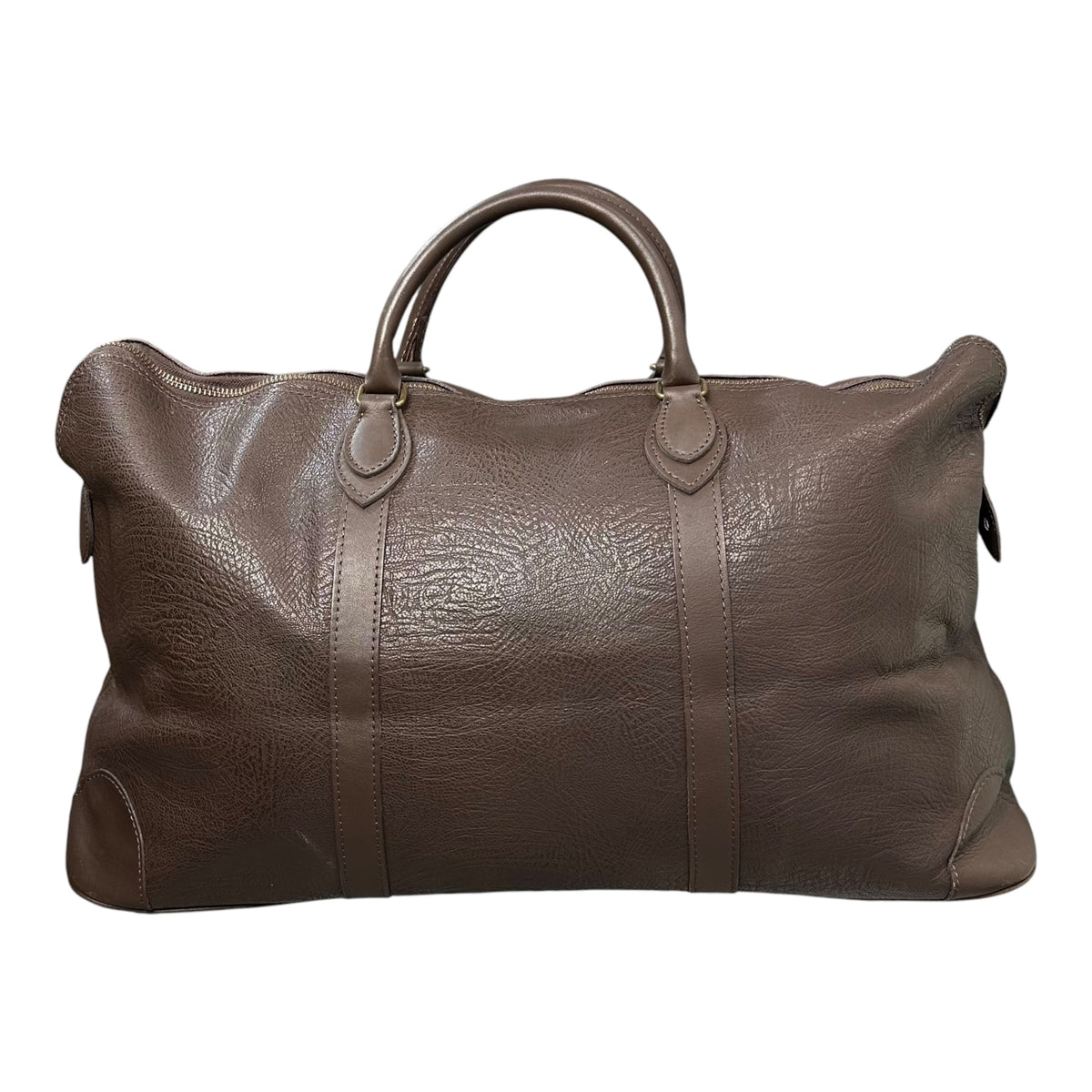 tricot COMME des GARCONS(トリココムデギャルソン) 1980's All-Leather Big Boston Bag オール レザー ビッグ ボストン バッグ FREE ブラウン 80s アーカイブ