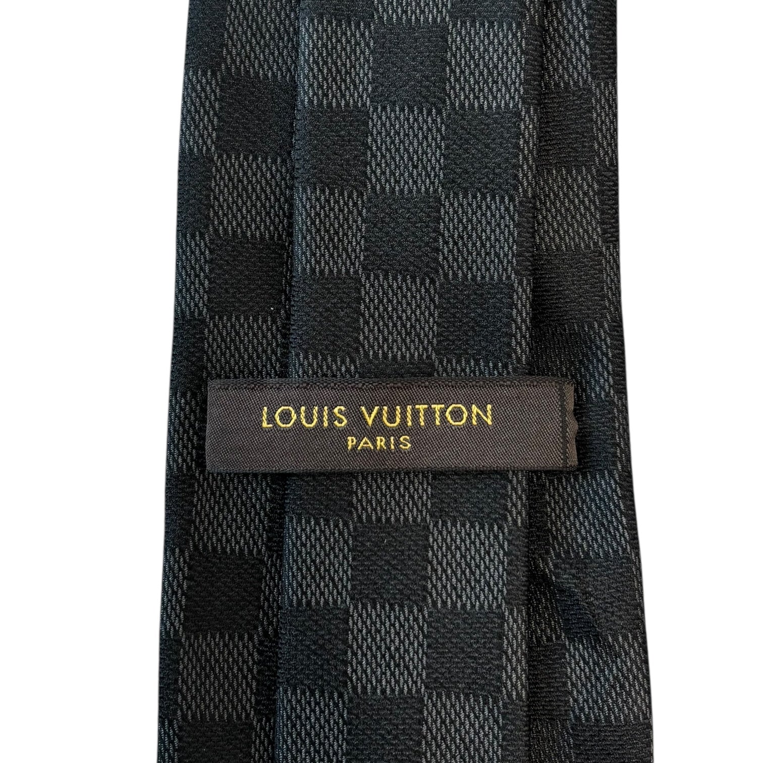 LOUIS VUITTON(ルイヴィトン) Damier Graphite Silk Tie 9cm ダミエ