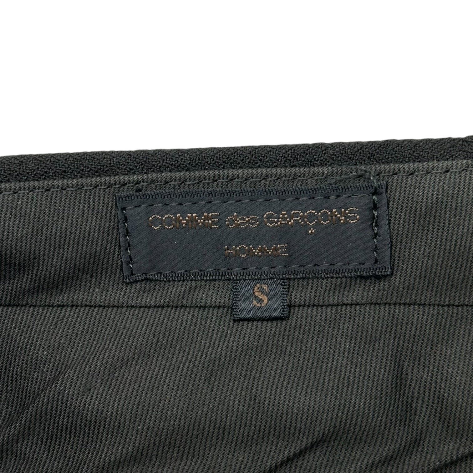 COMME des GARCONS HOMME(コムデギャルソンオム) 80's Wool 2-Piece Suit Set 本人期 ウール 2B セットアップ スーツ HS-05043 S ブラック 80年代 川久保玲 アーカイブ テーラード ジャケット 2タック スラックス