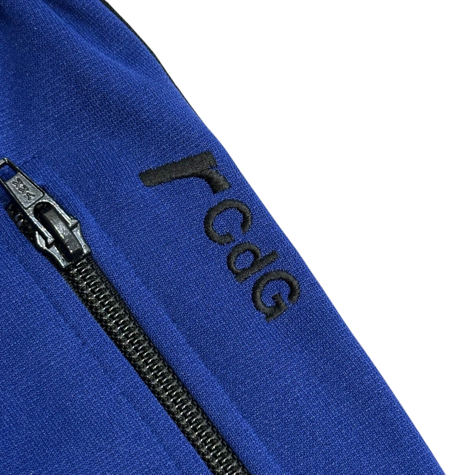 robe de chambre COMME des GARCONS(ローブドシャンブルコムデギャルソン) 2004SS Side Logo Side Stripe Track Pants サイドロゴ サイドライン トラック パンツ RM-T004 M ブルー×ブラック AD2003 男性着用可能