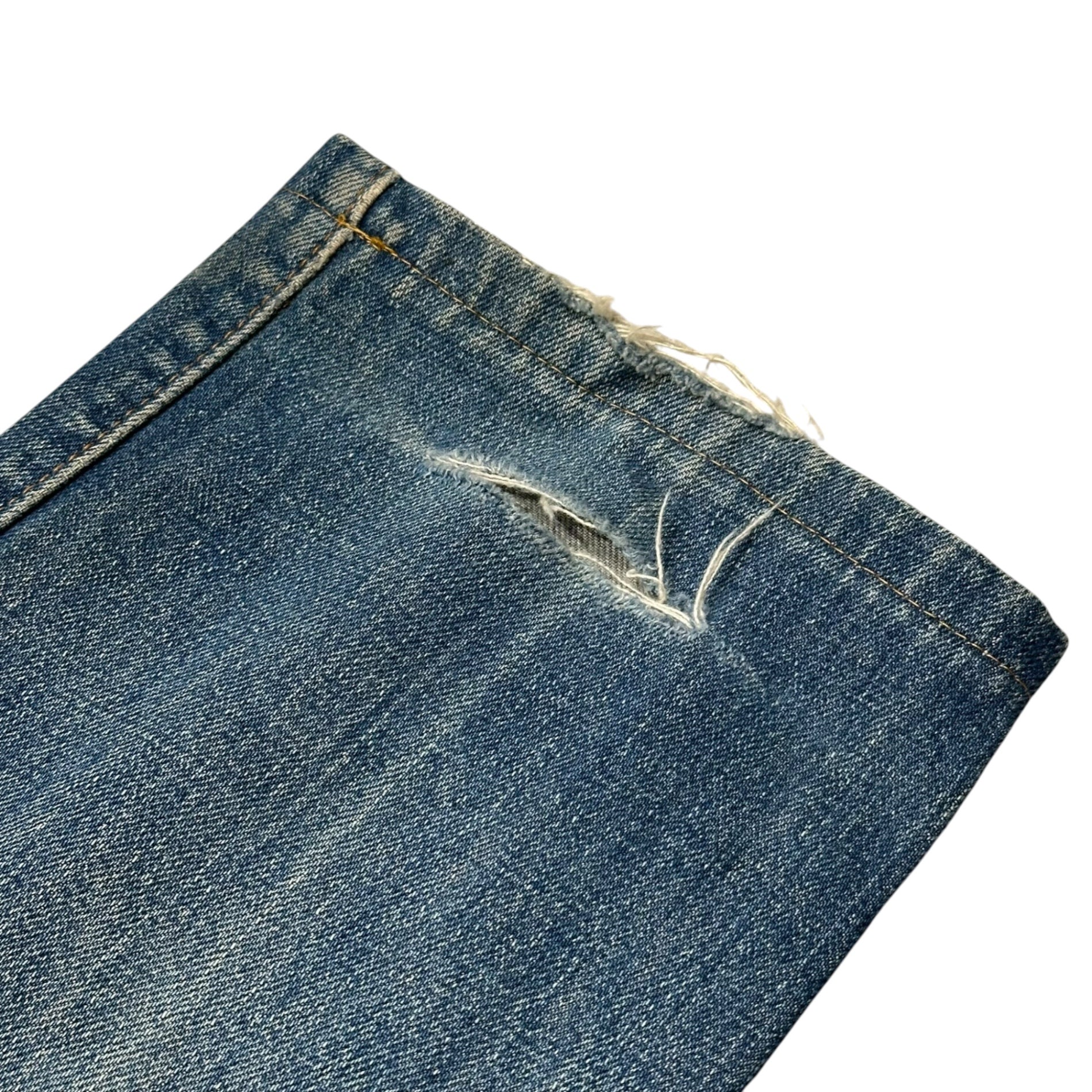 Levi's(リーバイス) 1967~1969's 505 BIG E Denim Pants ヴィンテージ デニム パンツ 実寸約W31.5 インディゴ 60’s 60年代 42TARON 並行ステッチ 均等V 最初期