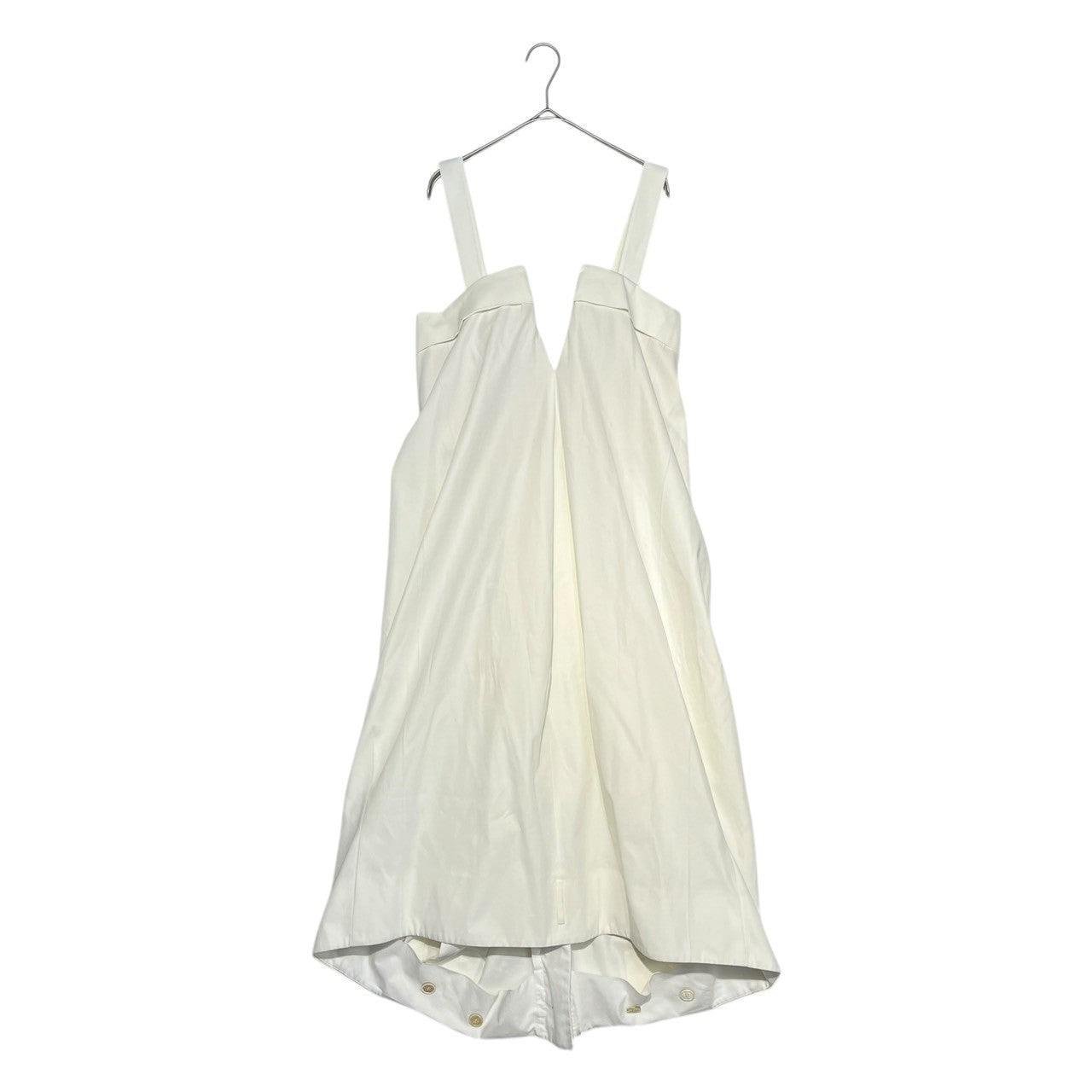 MAISON MARGIELA(メゾンマルジェラ) 20SS V-neck Midi Dress ブイネック ミディ ドレス ワンピース スラックス反転デザイン S29CT0945 38(M) ホワイト