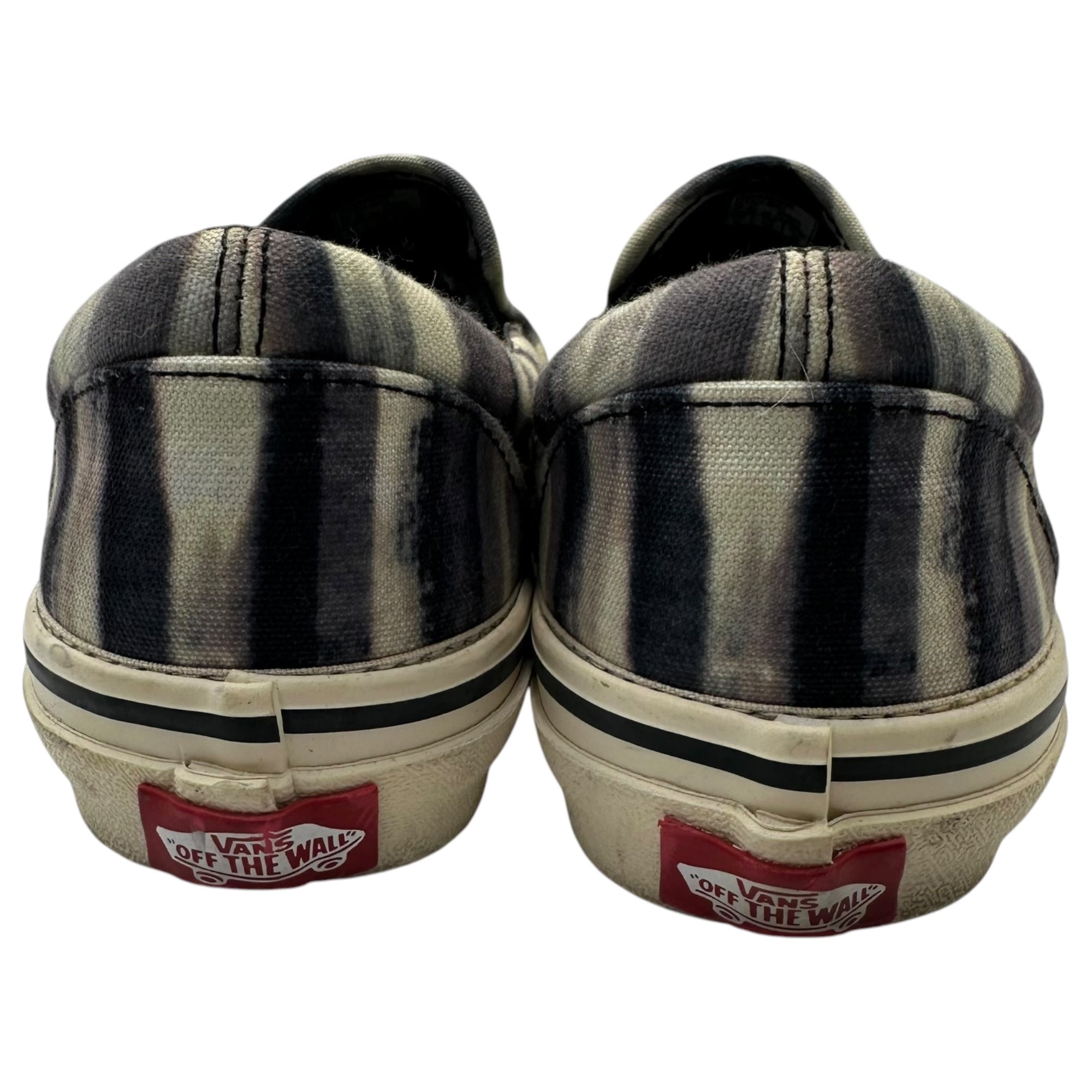 Vivienne Westwood ANGLOMANIA×VANS(ヴィヴィアンウエストウッドアングロマニア×バンズ) Anarchy Stripe Orb Logo Slip-on Shoes アナーキー ストライプ オーブロゴ スリッポン V98VIVIENNE 24cm ブラック×ホワイト