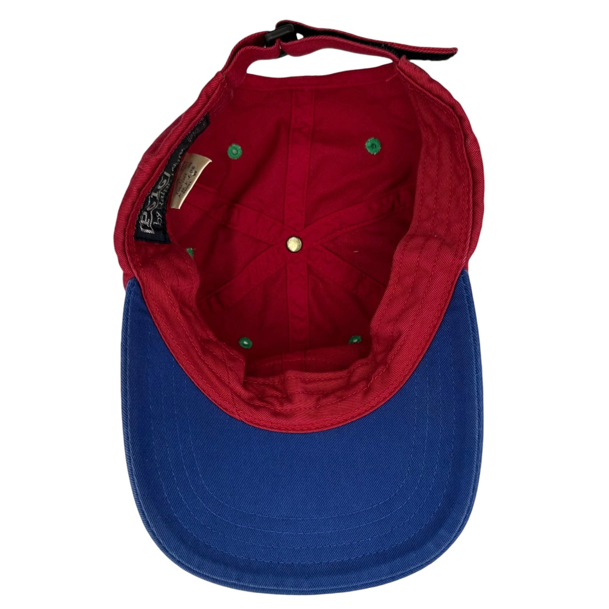 POLO RALPH LAUREN(ポロラルフローレン) 90's~00's Logo Patch Cap ロゴ ワッペン キャップ レッド×ブルー 90年代～00年代 ヴィンテージ