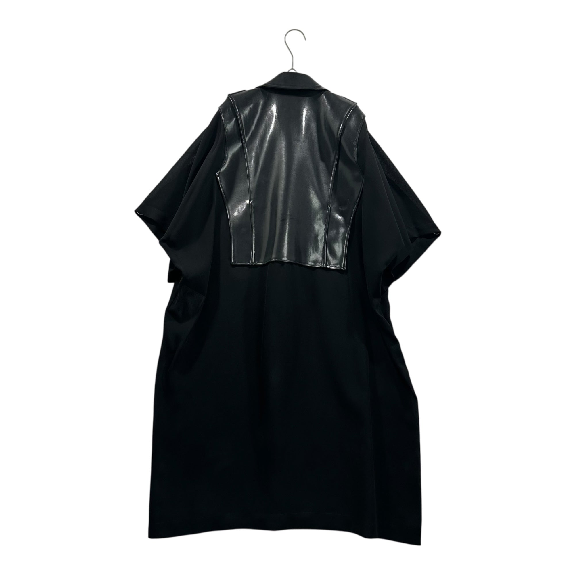 COMME des GARCONS JUNYA WATANABE(コムデギャルソンジュンヤワタナベ) 15SS Eco-Leather Rider's Dress エコレザー ライダース ワンピース JO-O061 S ブラック AD2014