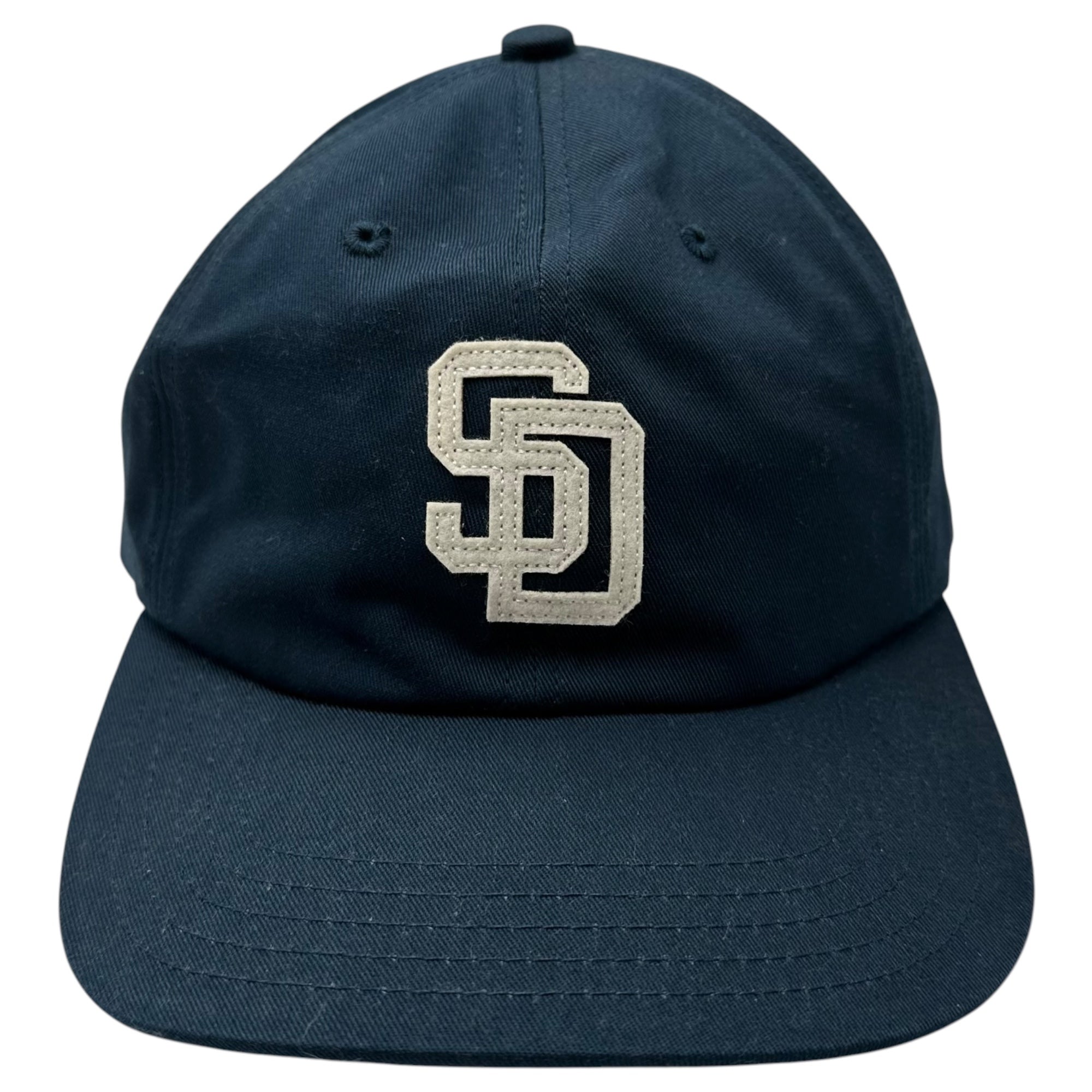 STANDARD CALIFORNIA(スタンダードカリフォルニア) SD Baseball Logo Cap ベースボール ロゴ キャップ - ネイビー スナップバック