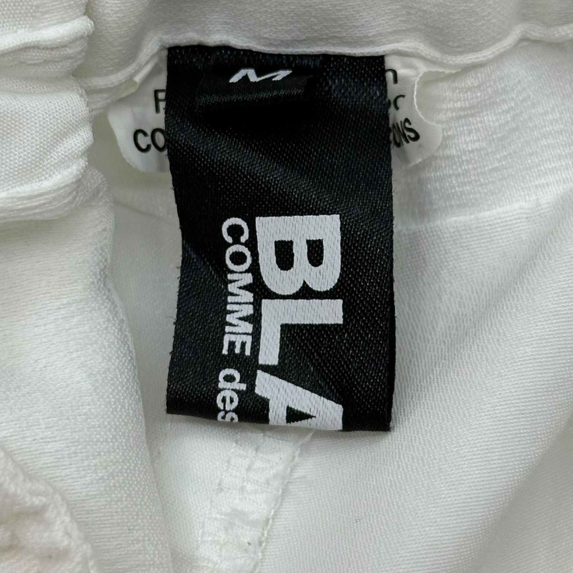 BLACK COMME des GARCONS(ブラックコムデギャルソン) 23SS Estelle Check Woven Sarouel Wide Pants エステル チェック 織り サルエル ワイド パンツ  1K-P011 M ホワイト AD2022