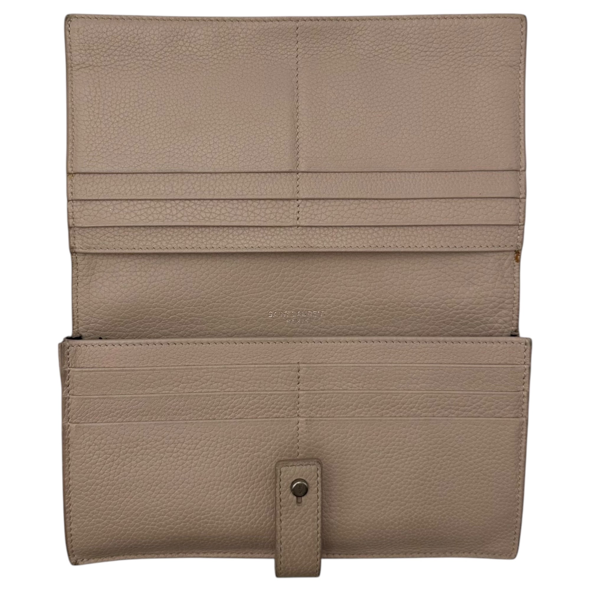 YVES SAINT LAURENT(イヴサンローラン) Sac de Jour Long Wallet サックドジュール ロング ウォレット ピンク 長財布