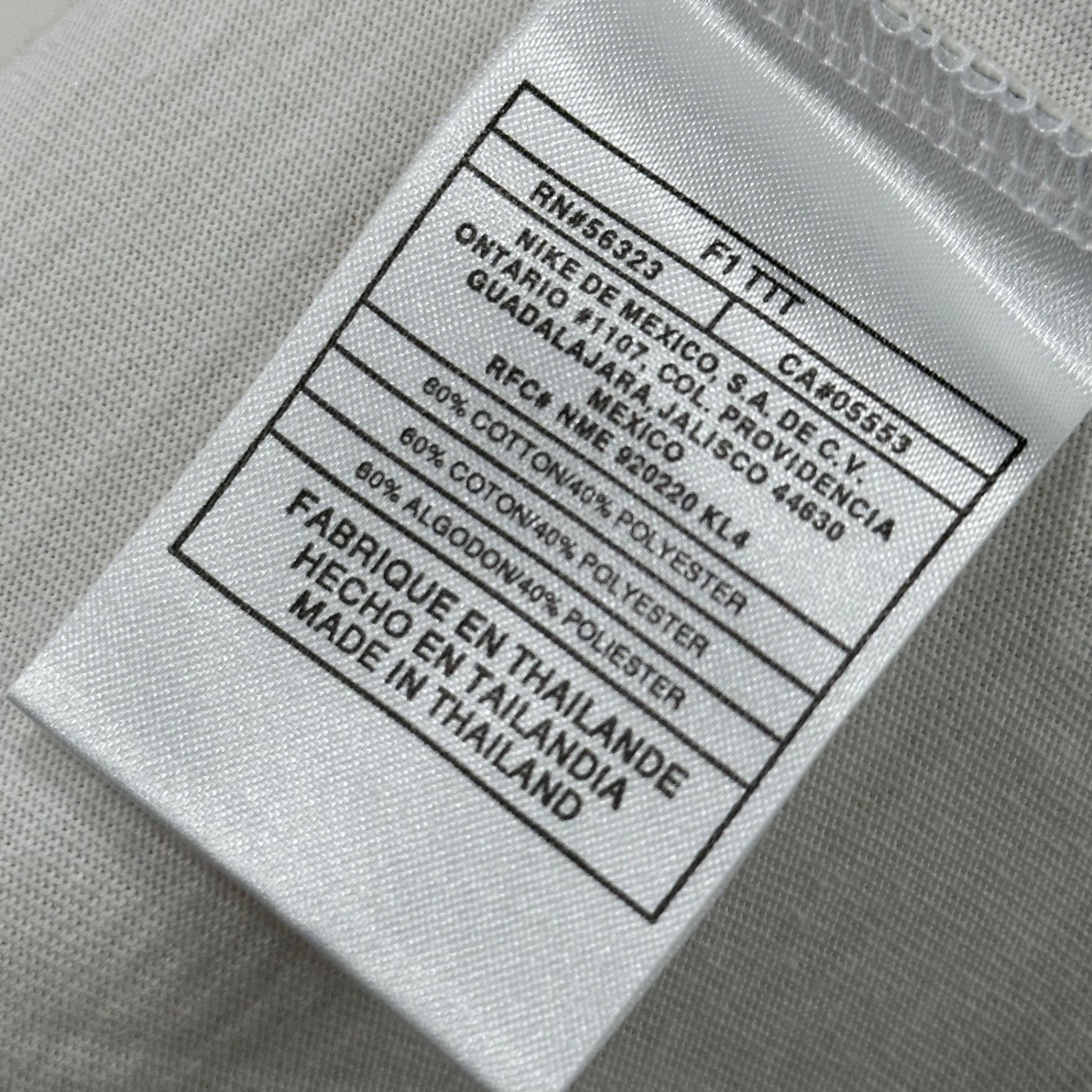 NIKE(ナイキ) 90's JORDAN Logo Embroidery Tee ジョーダン ロゴ 刺繍 Tシャツ 181199-100 L ホワイト 90年代 ヴィンテージ デッドストック
