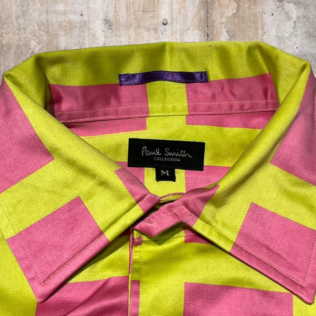 PAUL SMITH COLLECTION(ポールスミスコレクション) レギュラーカラーチェックシャツ M ピンク