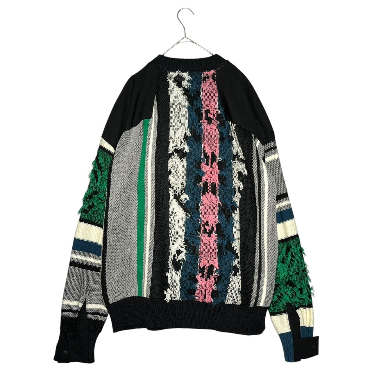 sacai(サカイ) 22SS Rag Jacquard Knit Pullover ラグ ジャカード ニット プルオーバー 22-02749 4(XL程度) マルチカラー