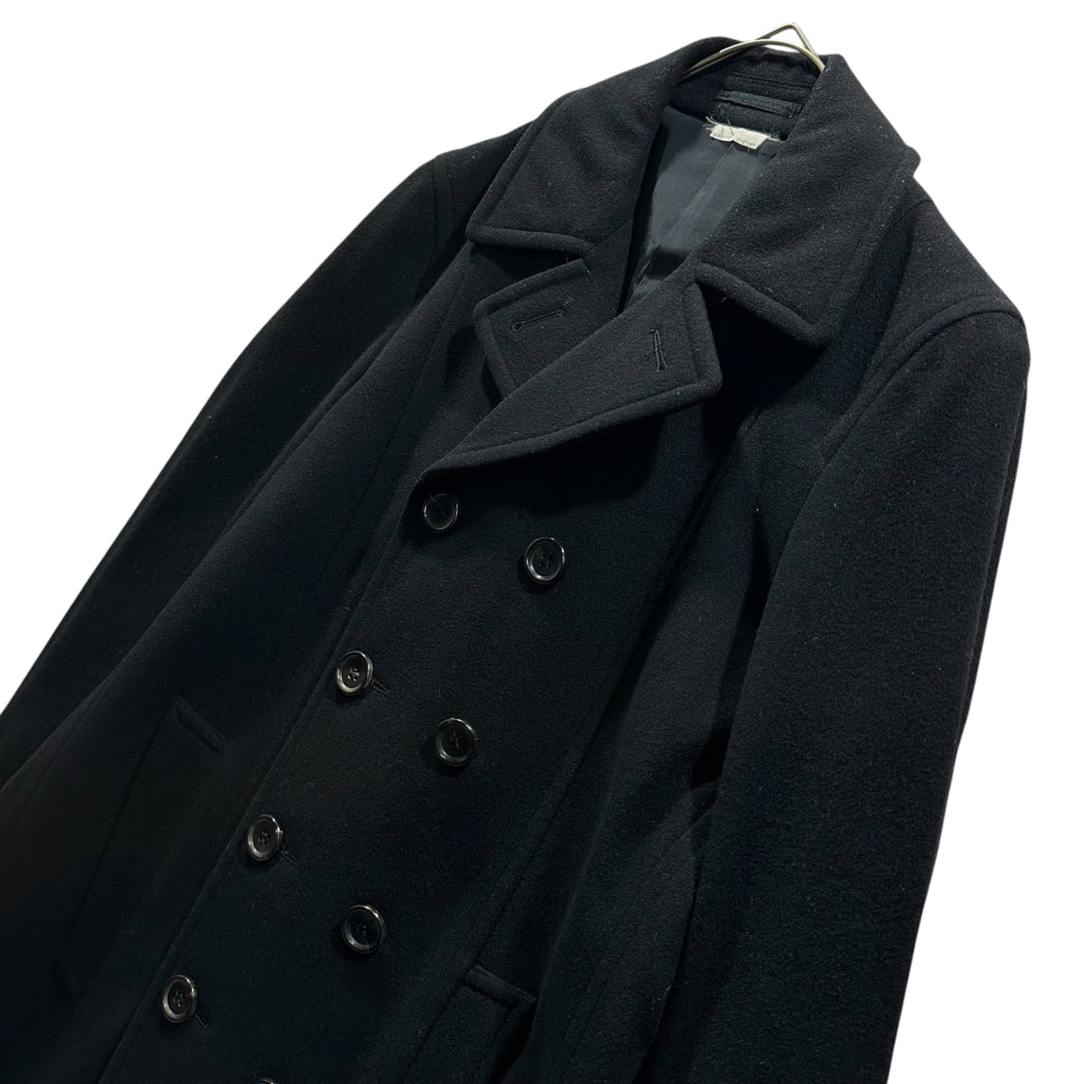 COMME des GARCONS HOMME PLUS(コムデギャルソンオムプリュス) 2017AW Double-breasted wool melton coat ウール メルトン ダブル コート PT-C003 S ブラック AD2017