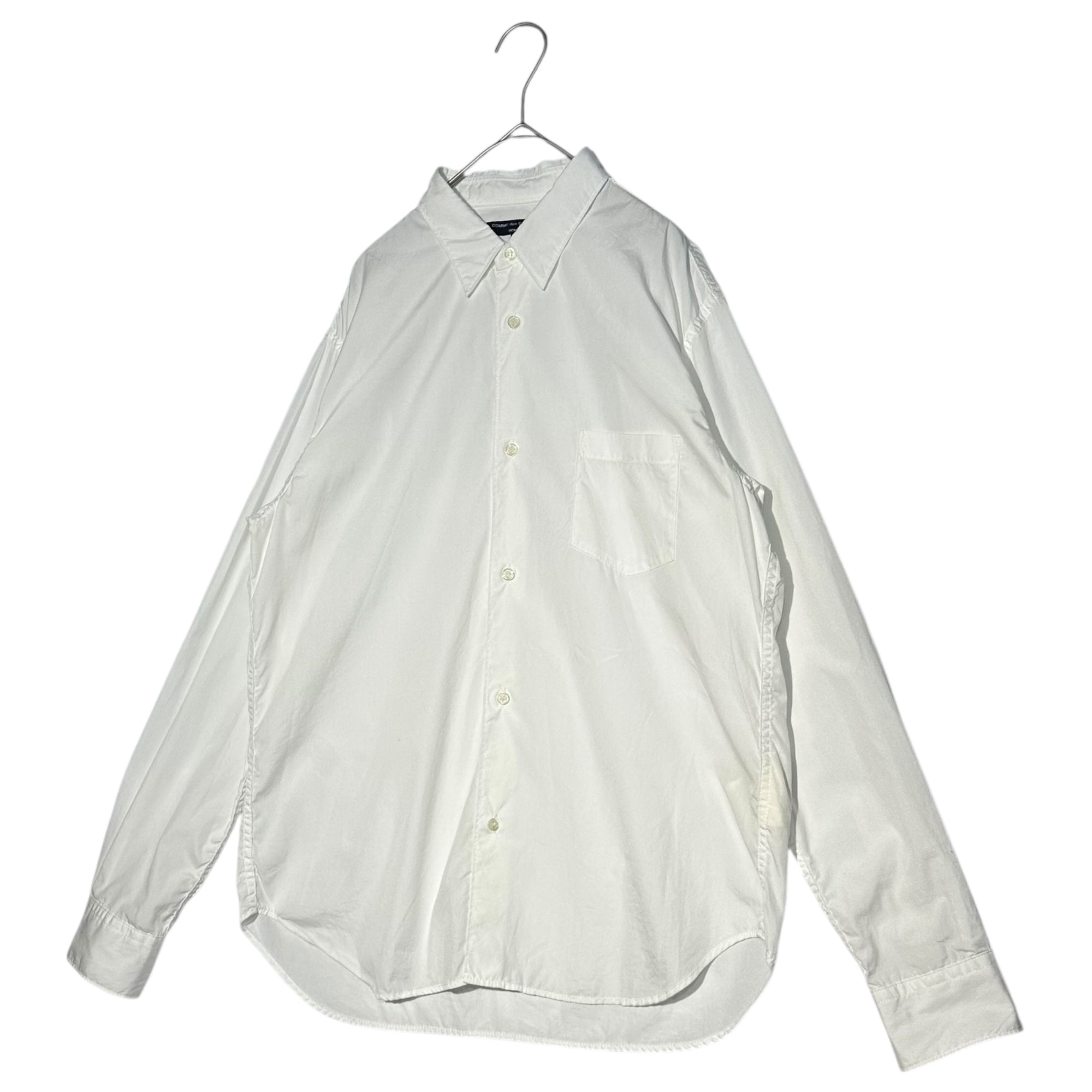 COMME des GARCONS HOMME(コムデギャルソンオム) 21AW Cotton broadcloth regular collar L/S shirt 21AW コットン ブロード レギュラーカラー 長袖 シャツ HH-B101 M ホワイト AD2021