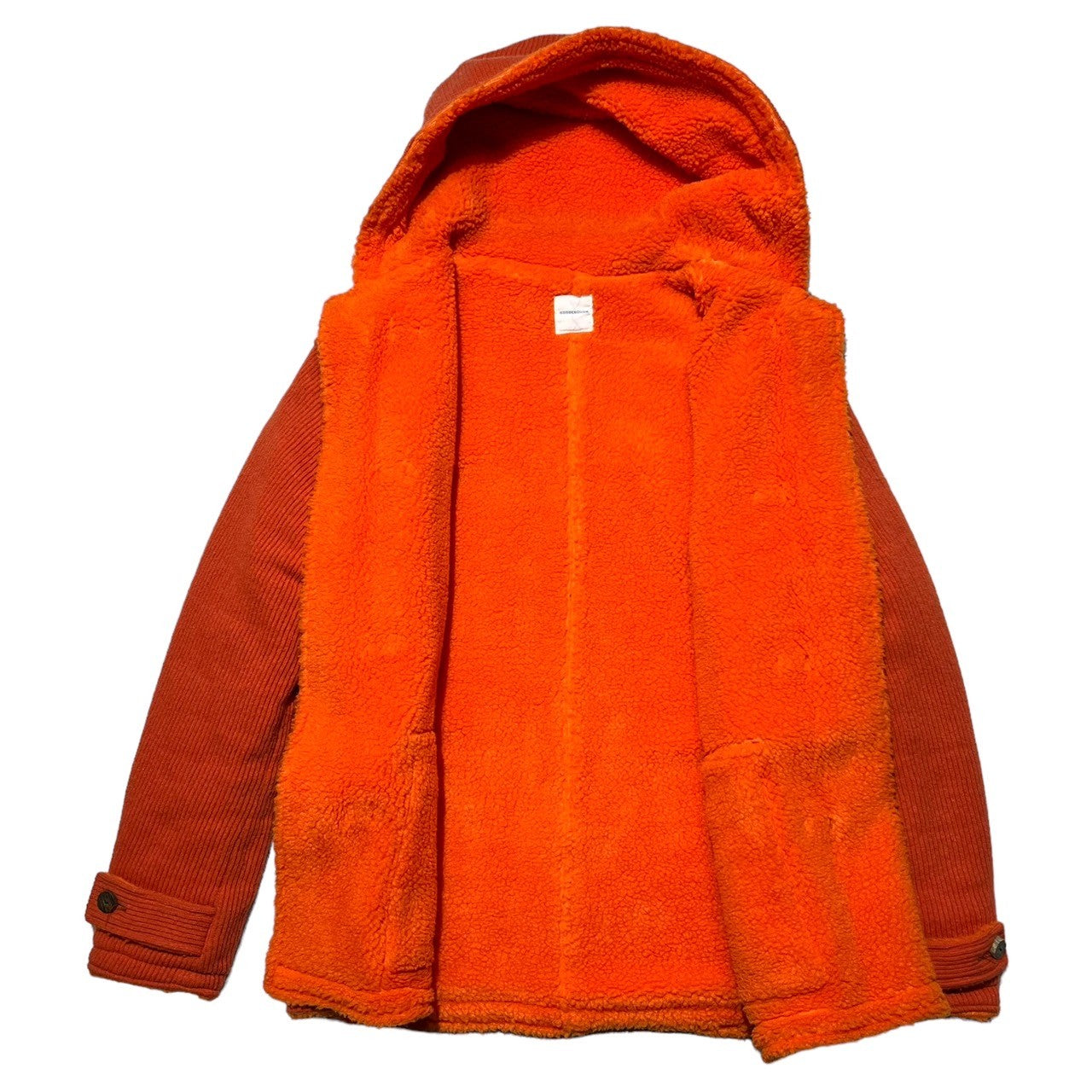 GOODENOUGH(グッドイナフ) 00's vintage luxury orange color duffel coat ラグジュアリーオレンジカラー ダッフルコート 藤原ヒロシ エルメスオマージュアイテム 表記なし(FREE) オレンジ