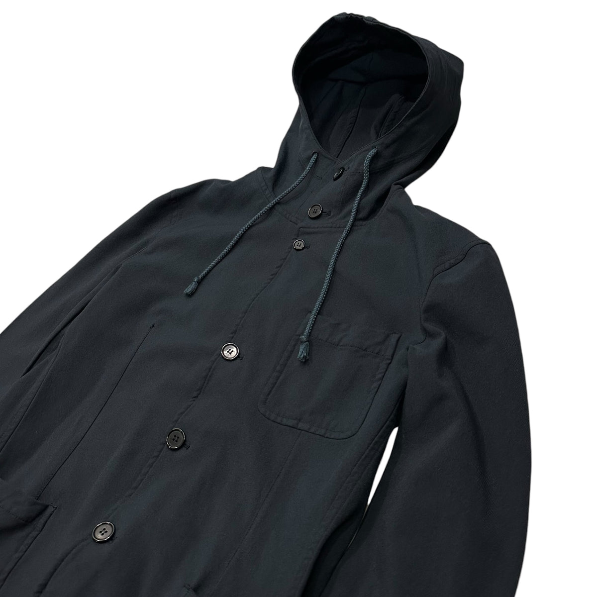 COMME des GARCONS SHIRT(コムデギャルソンシャツ) Dye-Finished Ester Hooded Jacket 製品染め エステル フーデッド ジャケット S19126 L ネイビー フランス製