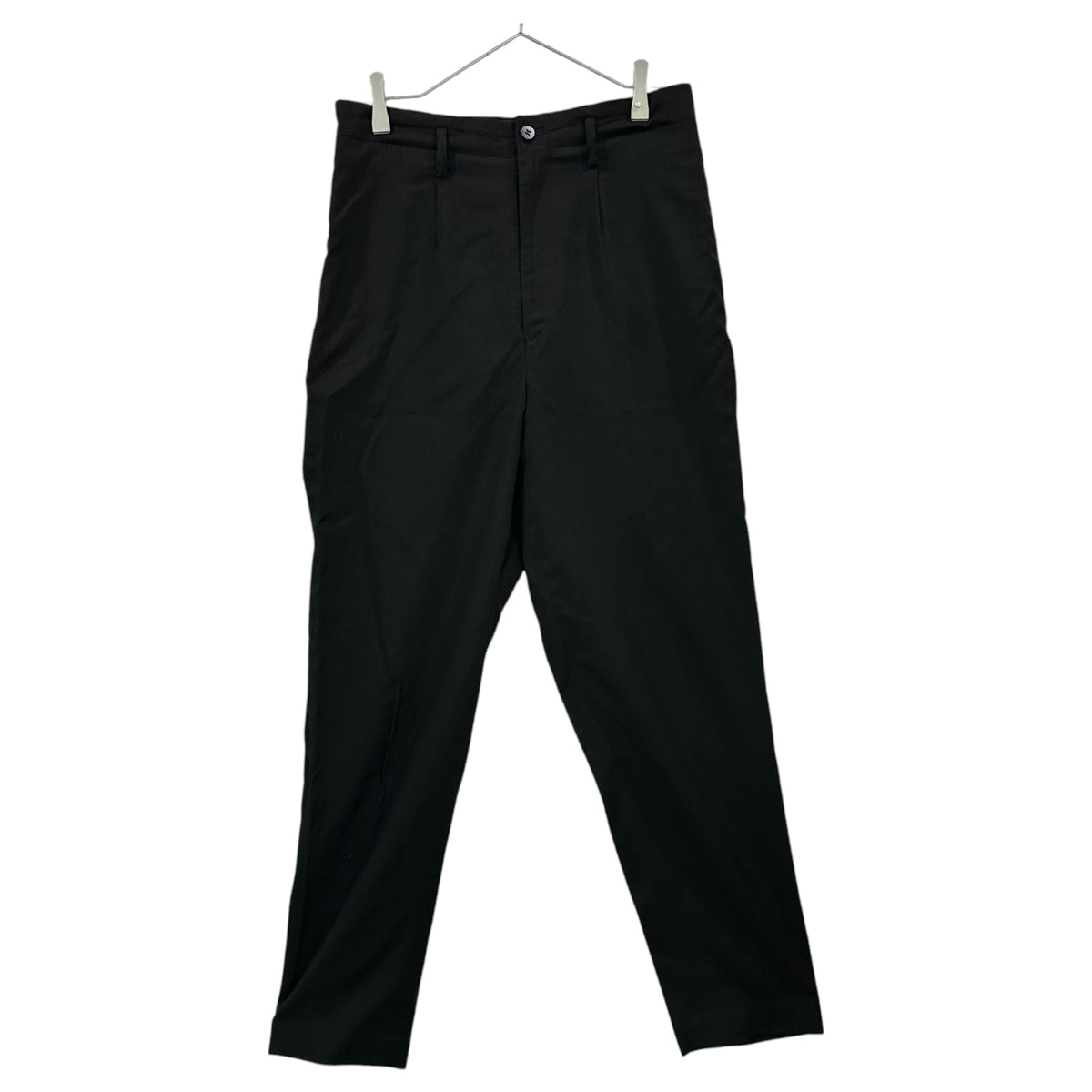 tricot COMME des GARCONS(トリココムデギャルソン) 1990AW Wool-Rayon Tapered Slacks ウール レーヨン テーパード スラックス TP-02002M M ブラック AD1990 90s アーカイブ