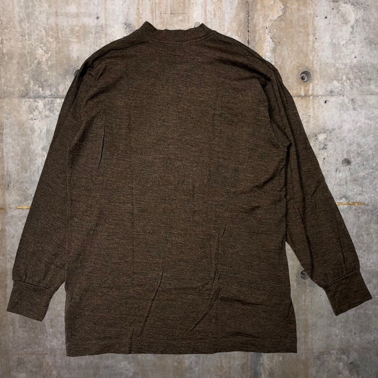 COMME des GARCONS HOMME(コムデギャルソンオム) 90's half zip wool pullover/ハーフジップウールプルオーバー/田中啓一 HT-040170 SIZE FREE ブラウン AD1998 田中オム