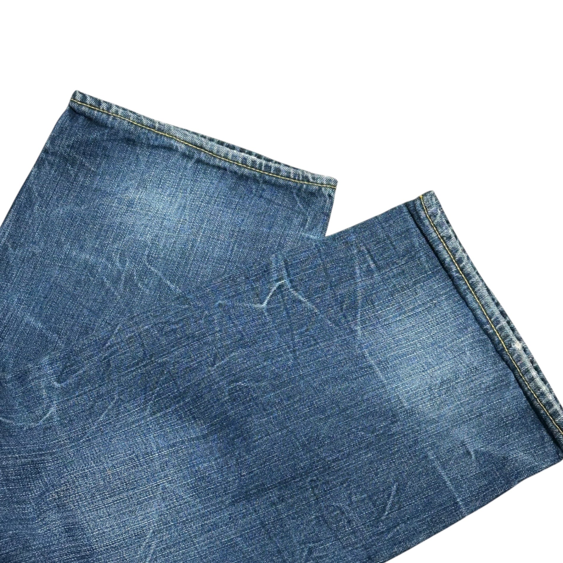 SANTASTIC!(サンタスティック) Back Paint Straight Denim Pants バック ペイント ストレート デニム パンツ E99001 L インディゴ