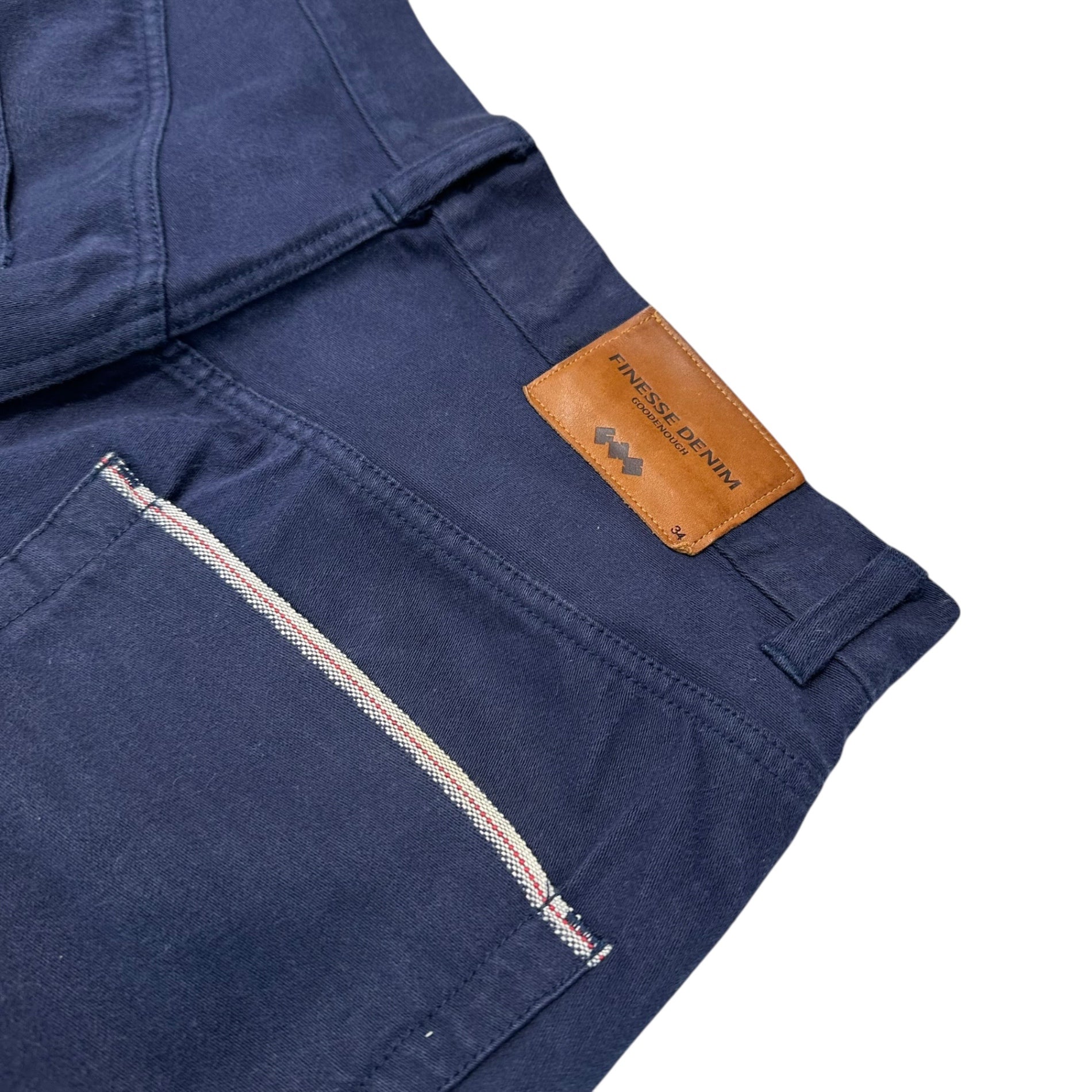 FINESSE(フィネス) 90's Back Pocket Line Chino Work Pants バックポケットライン チノ ワークパンツ 34 ネイビー GOODENOUGH グッドイナフ