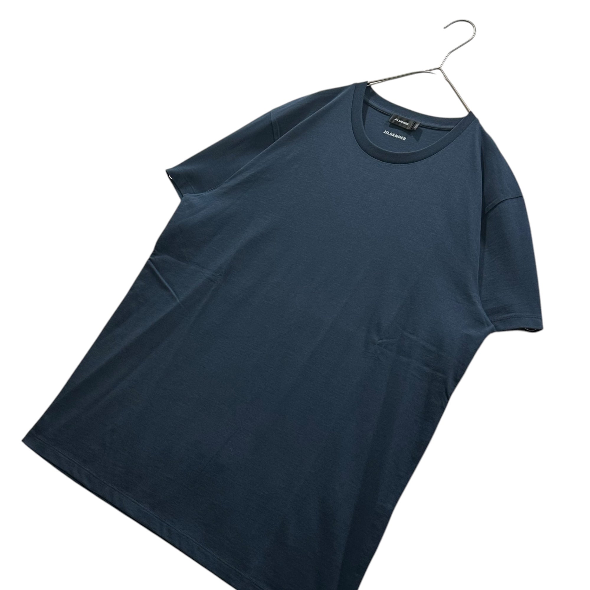 JIL SANDER(ジルサンダー) Cotton T-Shirt コットン Tシャツ KK JM HM 0003 XL ネイビー 無地