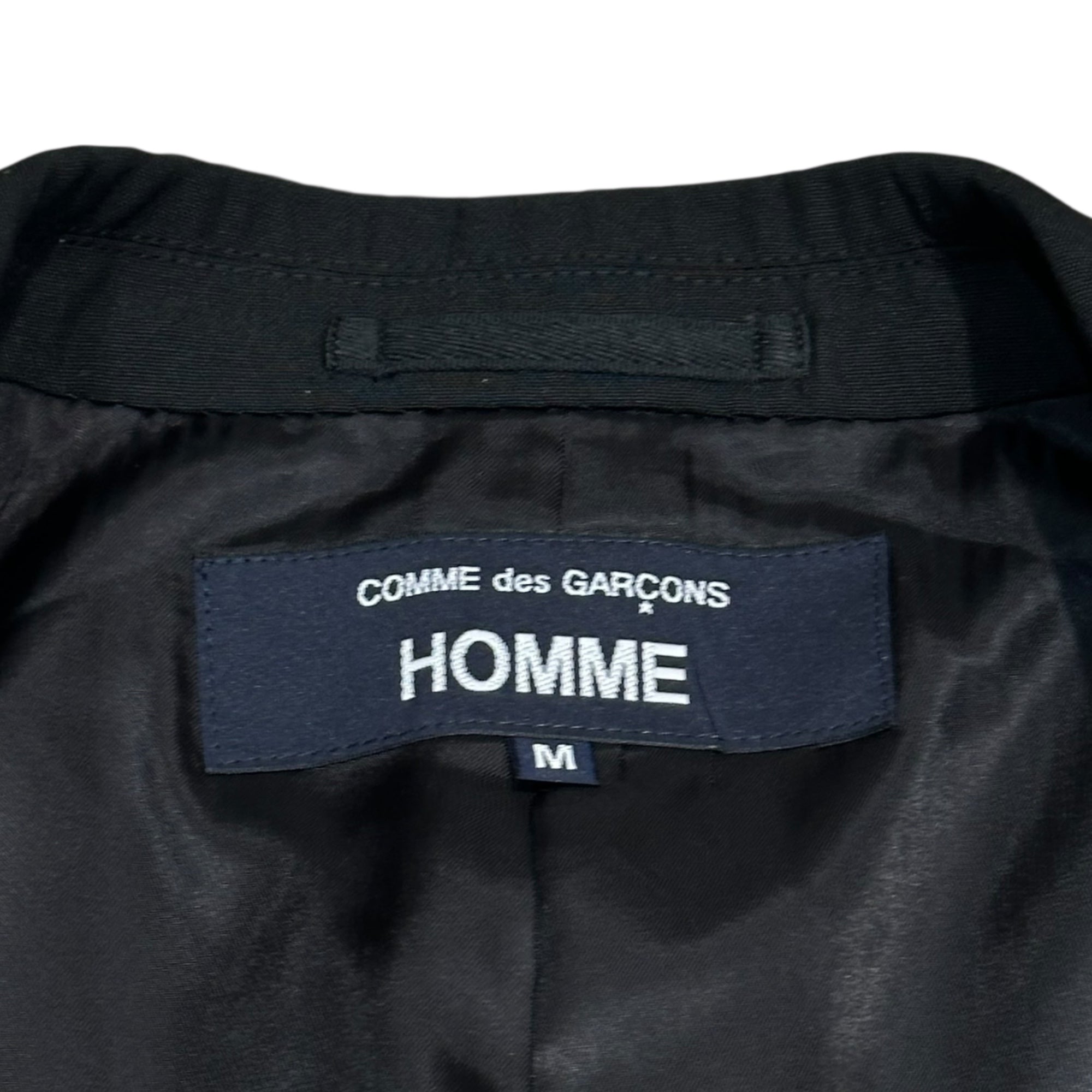 COMME des GARCONS HOMME(コムデギャルソンオム) 25SS Wool gabardine 2B tailored jacket ウールギャバジン テーラード ジャケット HO-J009 M ブラック AD2024