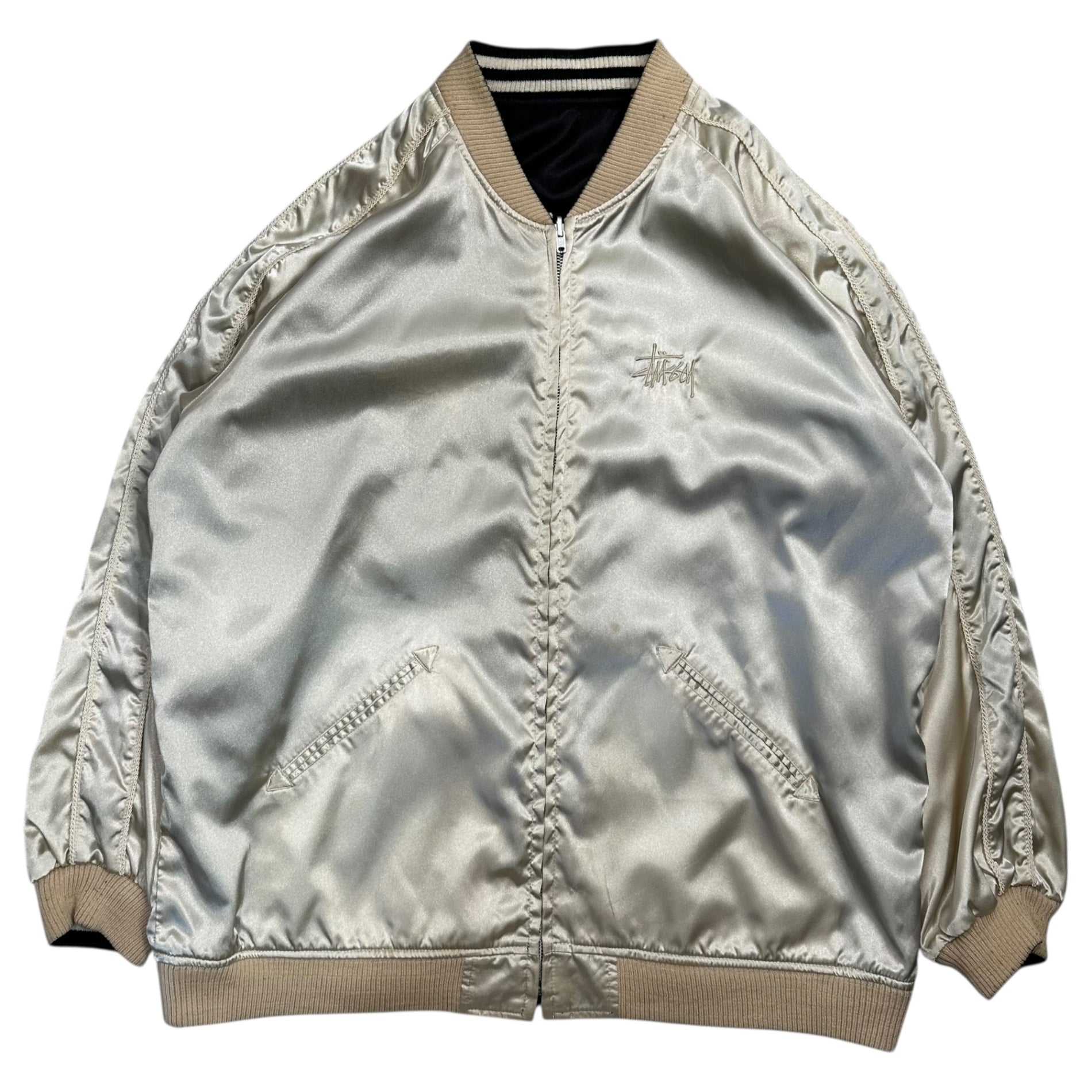 STUSSY(ステューシー) 00's ”Eagle & Mount Fuji” Souvenir jacket 鷹 STUSSY(ステューシー) 00's ”Eagle & Mount Fuji” Souvenir jacket 鷹