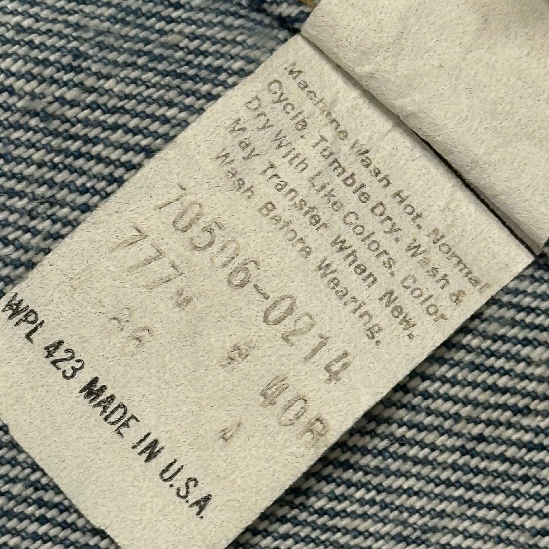 Levi's(リーバイス) 1986's 70506 USA made Denim Jacket デニム ジャケット 70506-0214 40 ライトインディゴ 80's 80年代 ヴィンテージ