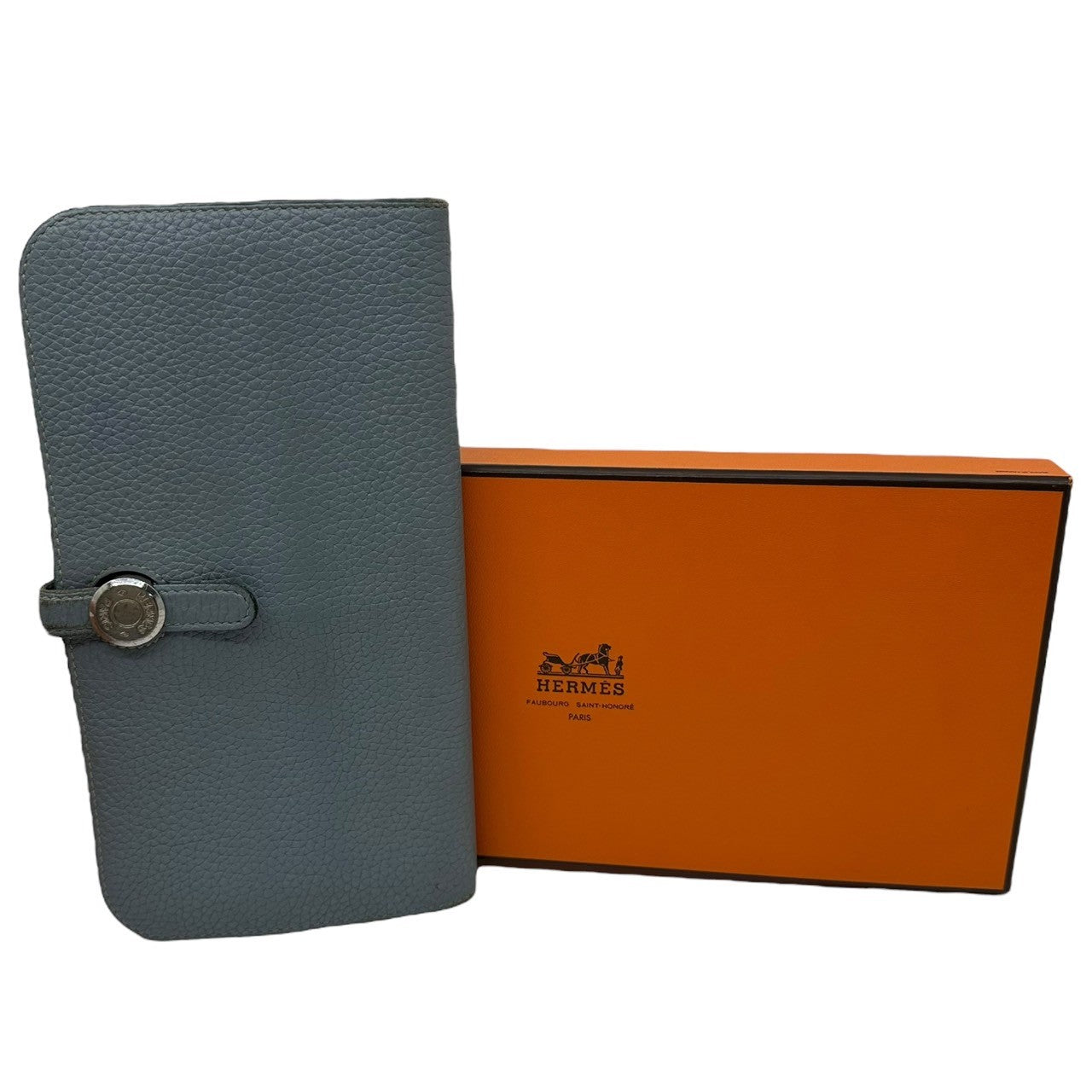 HERMES(エルメス) Dogon Long Togo ドゴン ロング トゴ □P 27NM ブルージーン 長財布 レザー