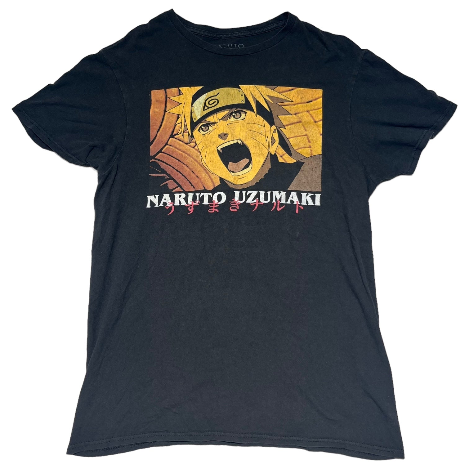 VINTAGE(ヴィンテージ) 00's NARUTO Tee ナルトTシャツ うずまきナルト フェード M ブラック