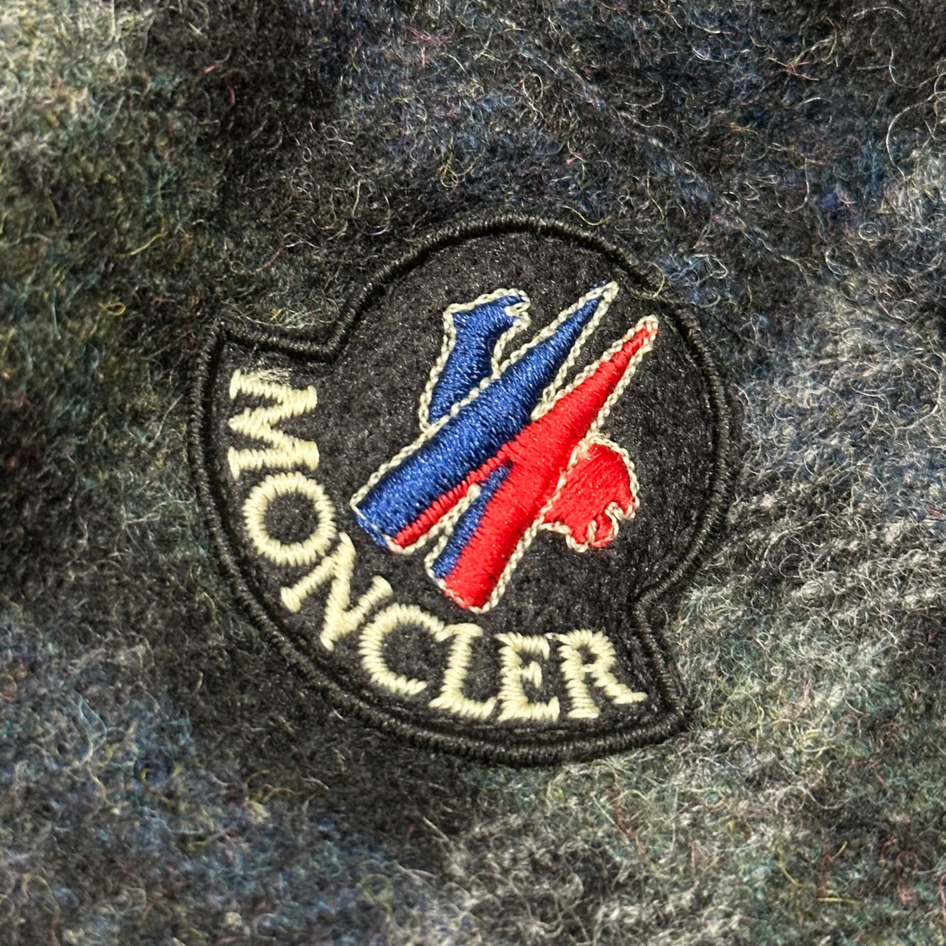 MONCLER(モンクレール) Wool-Bodied Checkered Down Vest ウールボディ チェック ダウンベスト 5 グレー×グリーン×ネイビー