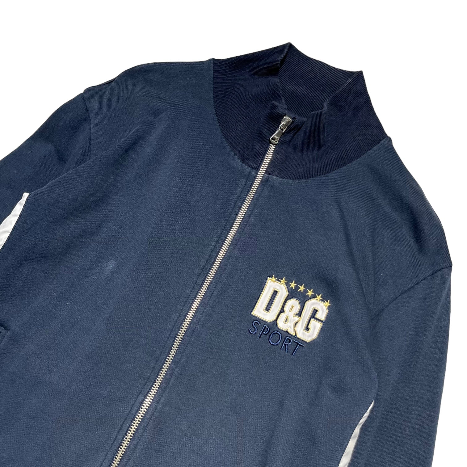 D&G Dolce&Gabbana(ディーアンドジードルチェアンドガッバーナ) logo track jacket ロゴ トラック ジャケット  52(XLサイズ)程度 ネイビー ジャージ