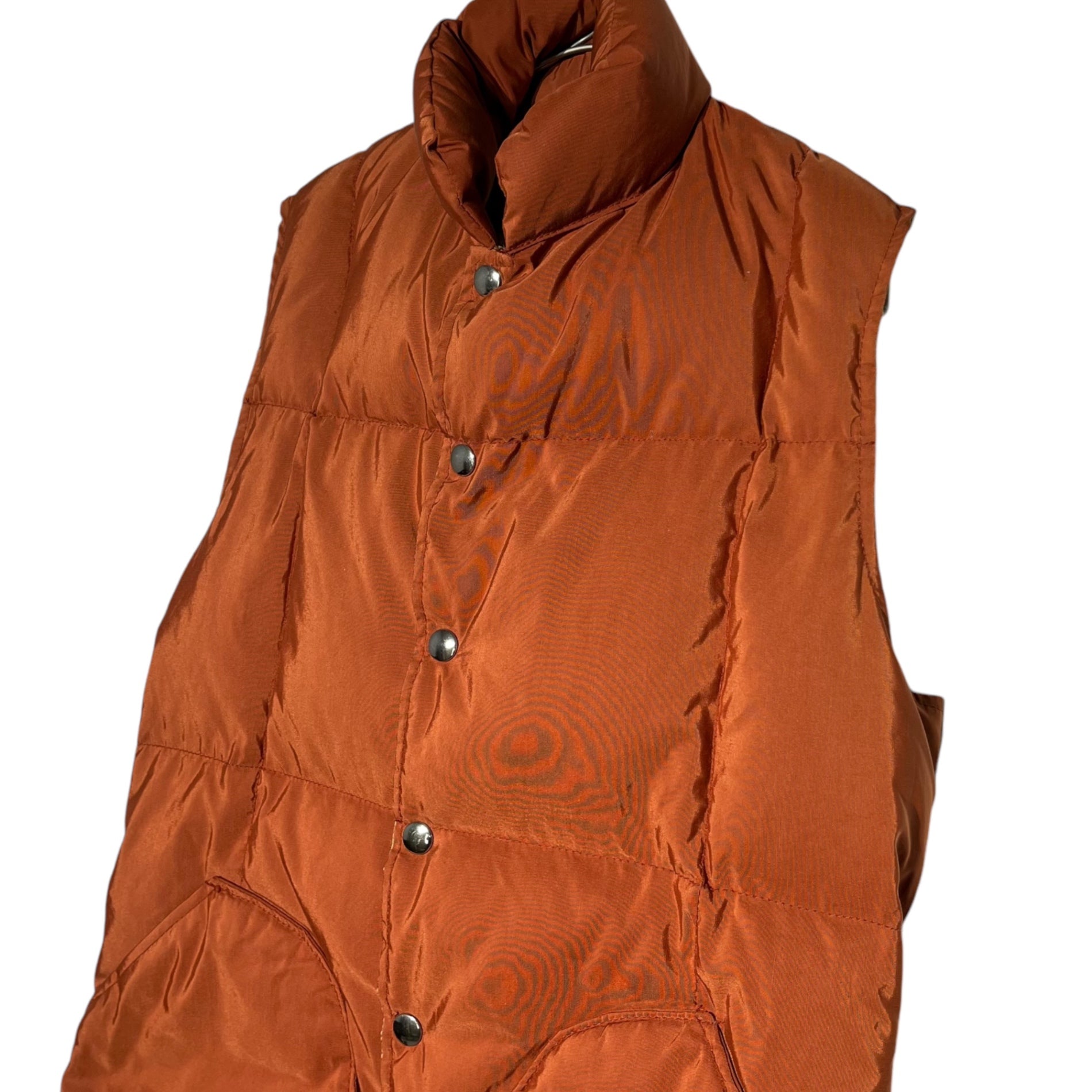 SIERRA DESIGNS(シェラデザイン) 70's US MADE 60/40 CROSS DOWN VEST 70年代 60×40 クロス ダウンベスト XS オレンジ MADE IN USA 7本木タグ