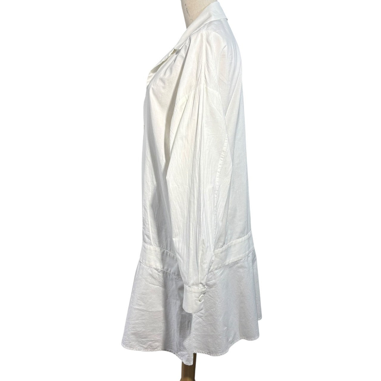 Y's(ワイズ) Oversized open collar shirt mini dress オーバーサイズ オープンカラー シャツ ミニワンピース YX-B04-030 1(S程度) ホワイト メンズ合わせ 男性着用可能