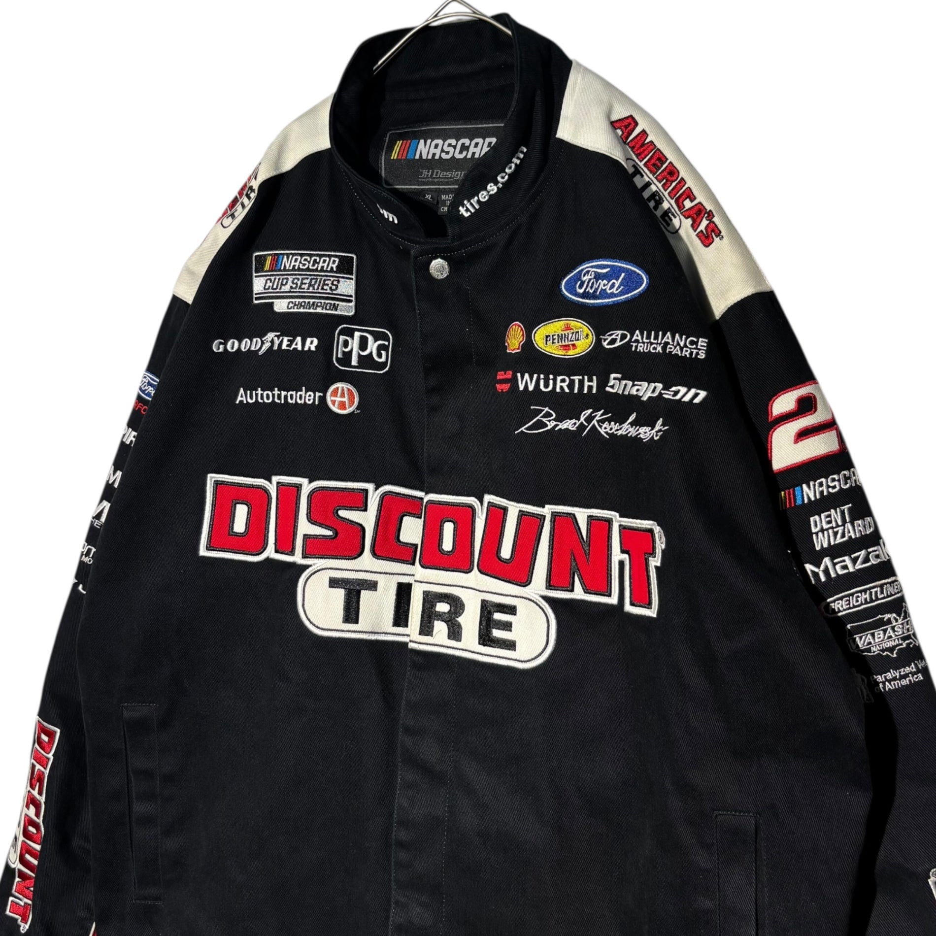 NASCAR(ナスカー) 2021 JH Design DISCOUNT TIRE RACING JACKET レーシング ジャケット XL ブラック