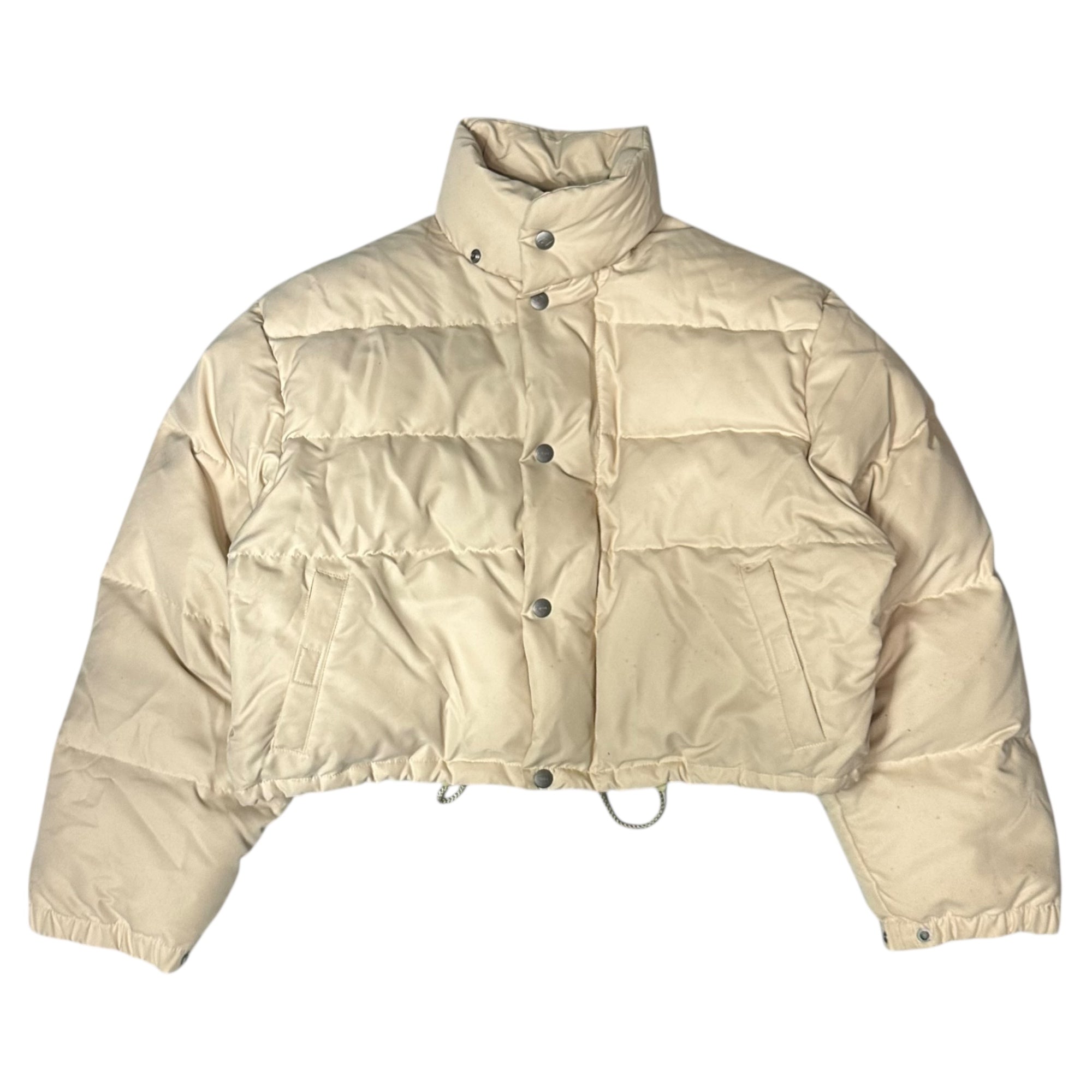 BALL by M&FG(ボール マリテフランソワジルボー) 90's ARCHIVE Fur-Hooded Short-Length Down Jacket アーカイブ ファー フーデッド ショート丈 ダウン ジャケット 48(M-L程度) ベージュ 推定90年代 ヴィンテージ