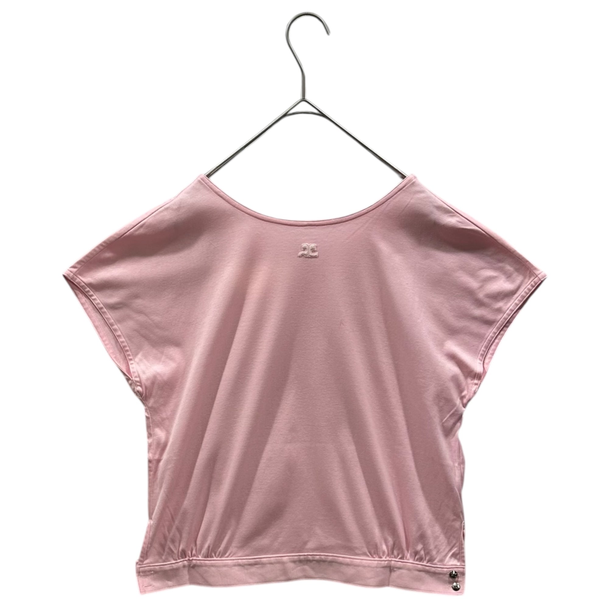 courreges(クレージュ) Old One-Point Logo T-Shirt オールド ワンポイント ロゴ Tシャツ ECK8-312130 9号(M) ピンク