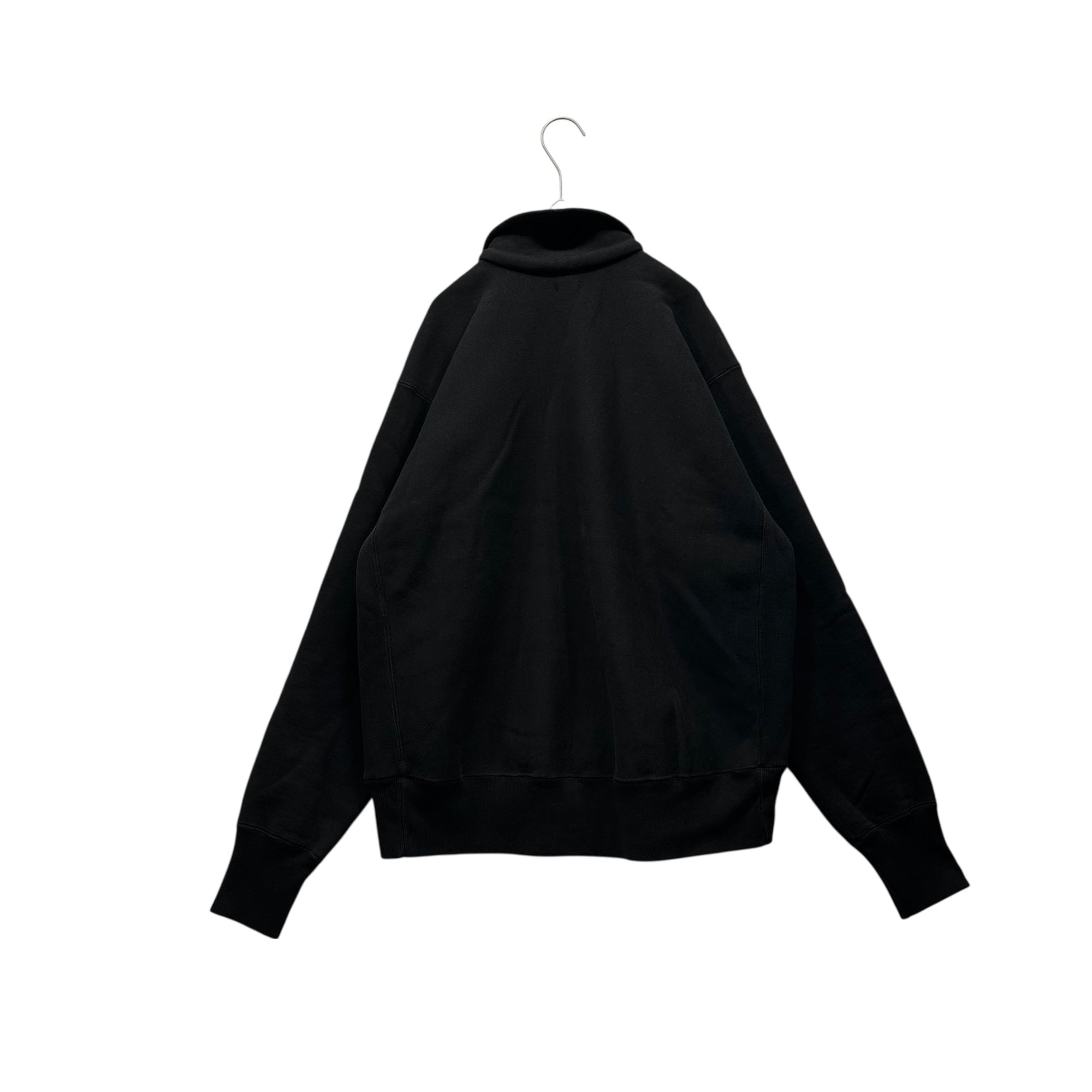 A.PRESSE(アプレッセ) 23AW Vintage Half Zip Sweatshirt ヴィンテージ ハーフ ジップ スウェット 23AAP-05-03K 2 ブラック