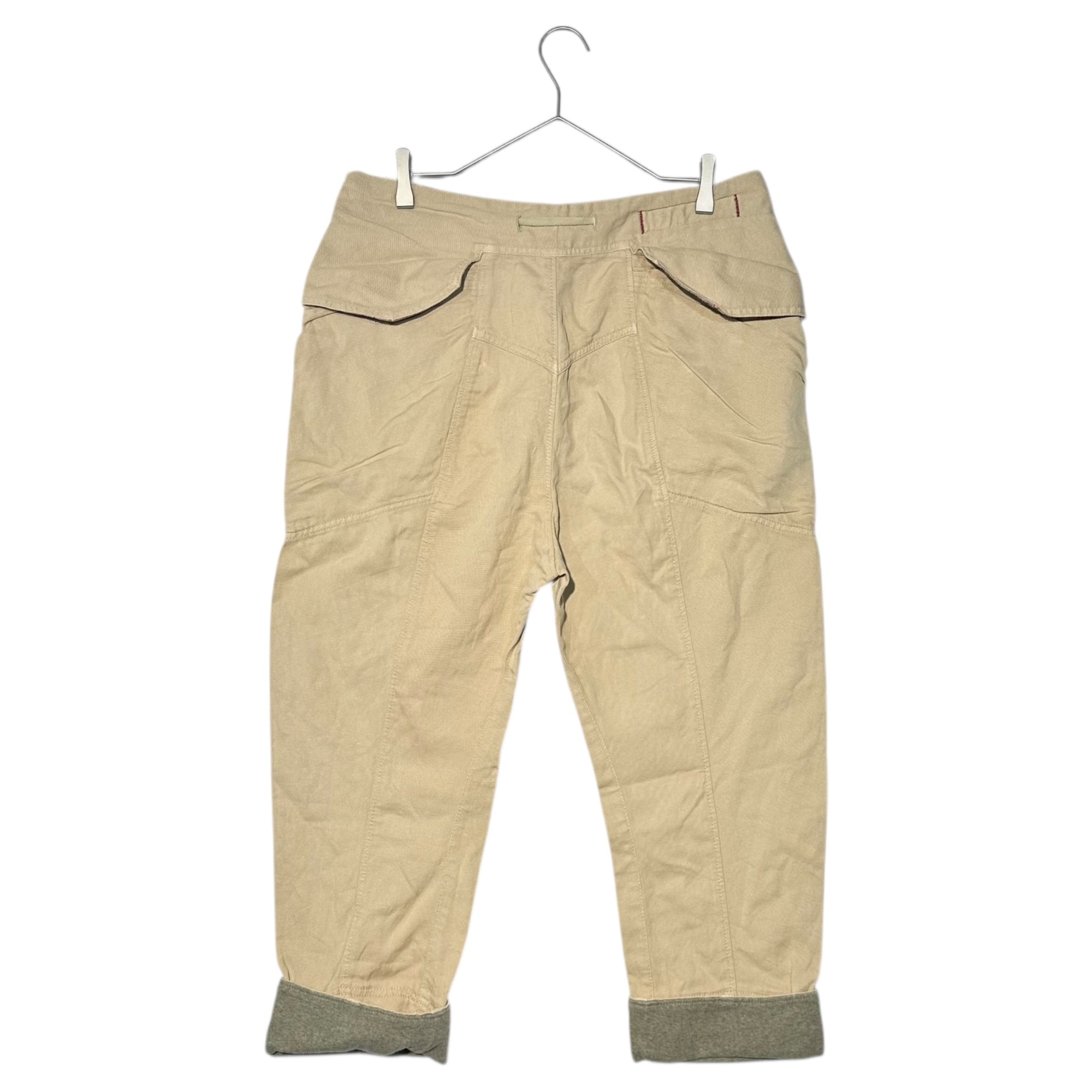 MARITHE FRANCOIS GIRBAUD(マリテフランソワジルボー) 00's Roll-Up Gimmick Cargo Pants ロールアップ ギミック カーゴ パンツ M6-2917 M ベージュ Y2K